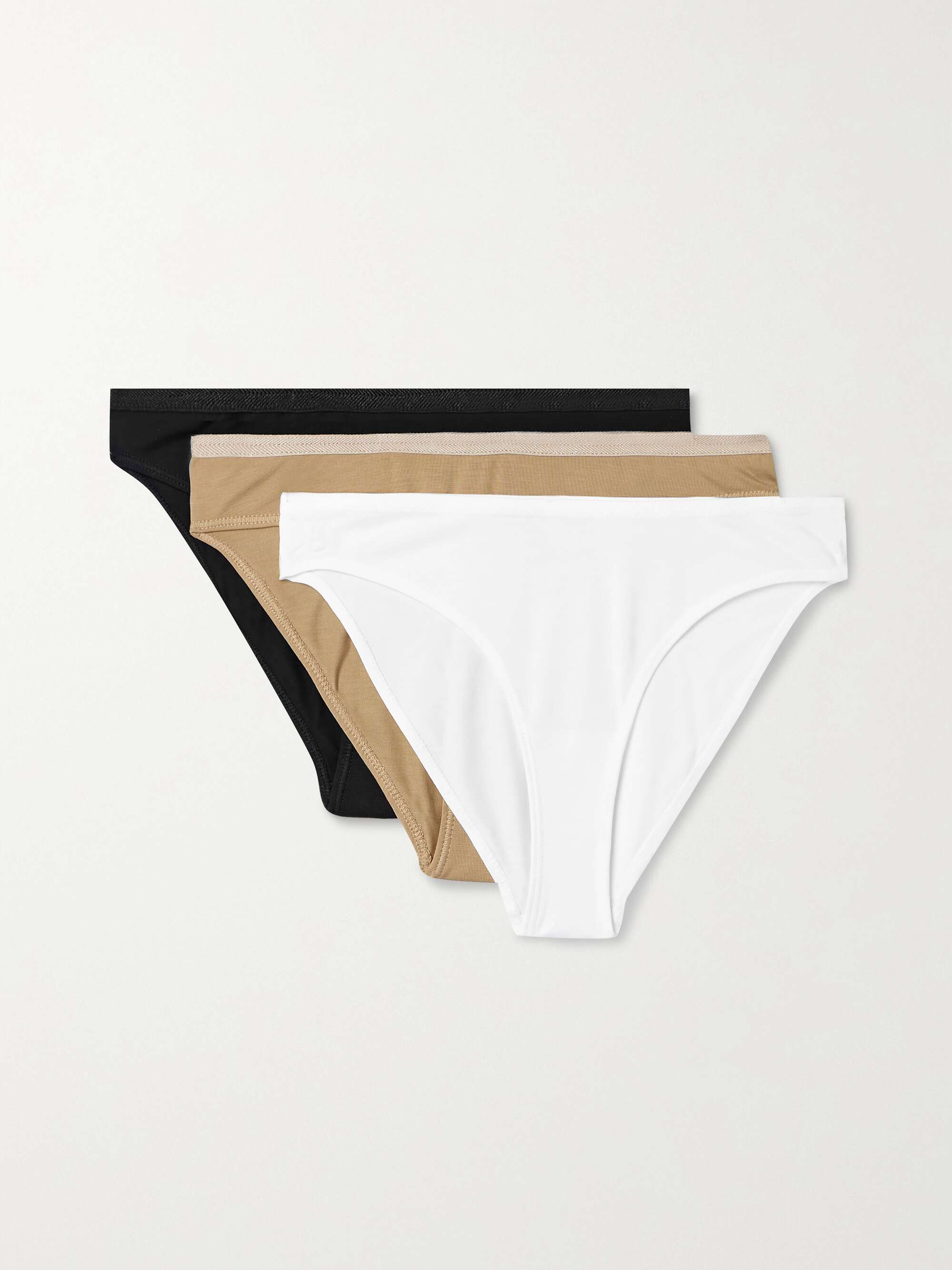 + NET SUSTAIN set of three stretch-TENCEL™ Lyocell briefs view