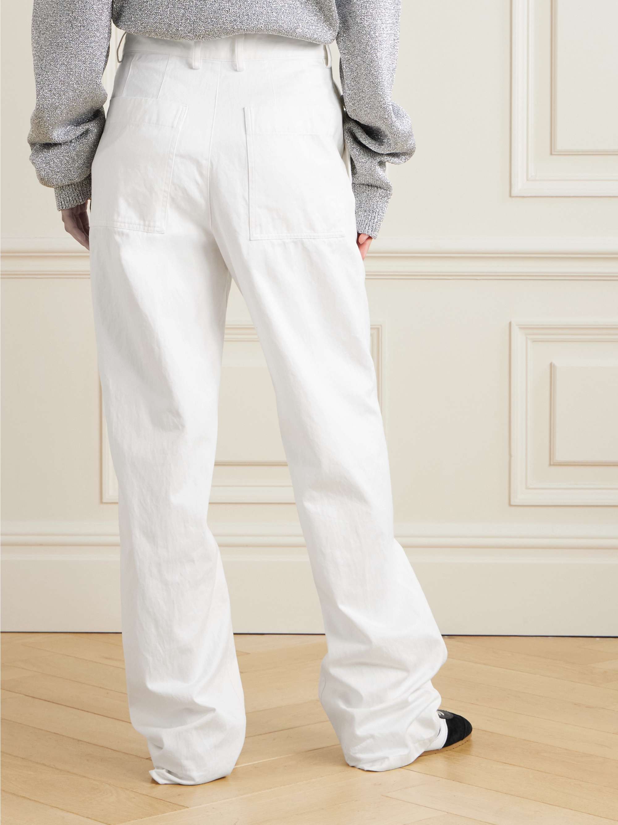 Cotton-sateen pants view