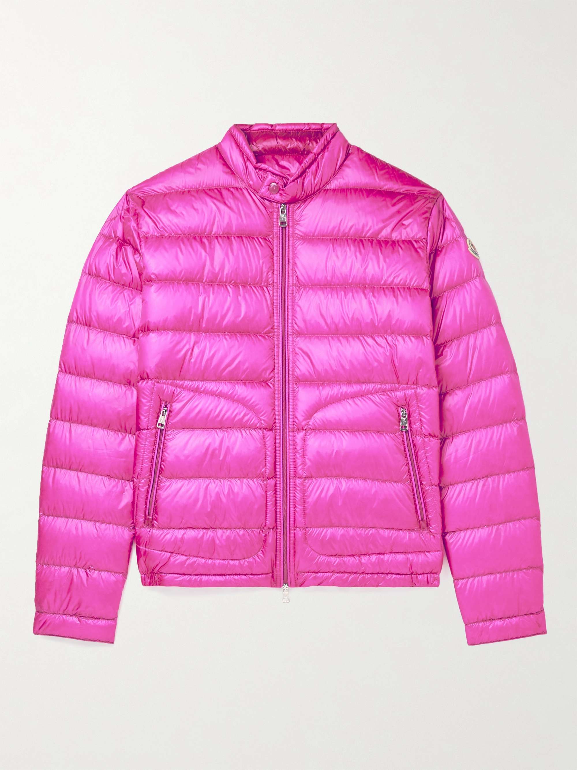 Acorus Logo-Appliquéd Quilted Glossed-Shell Down Jacket view
