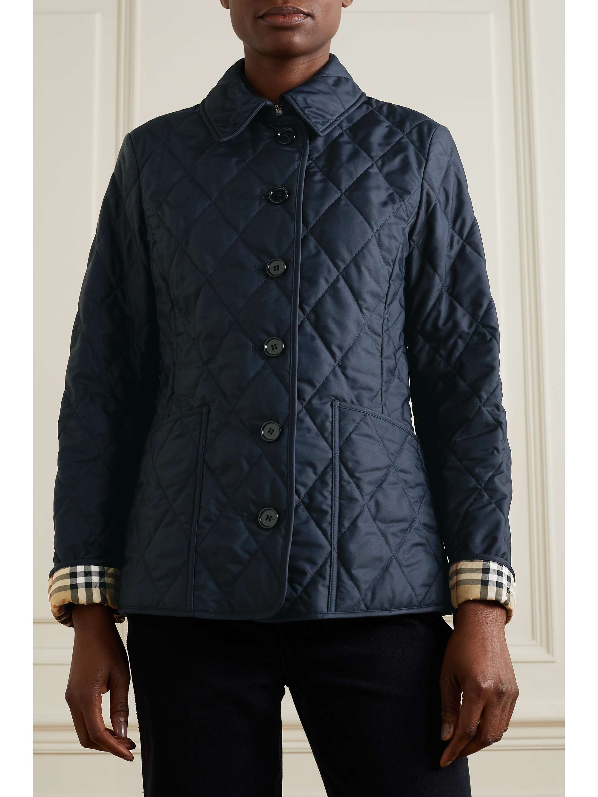Quilted shell jacket view