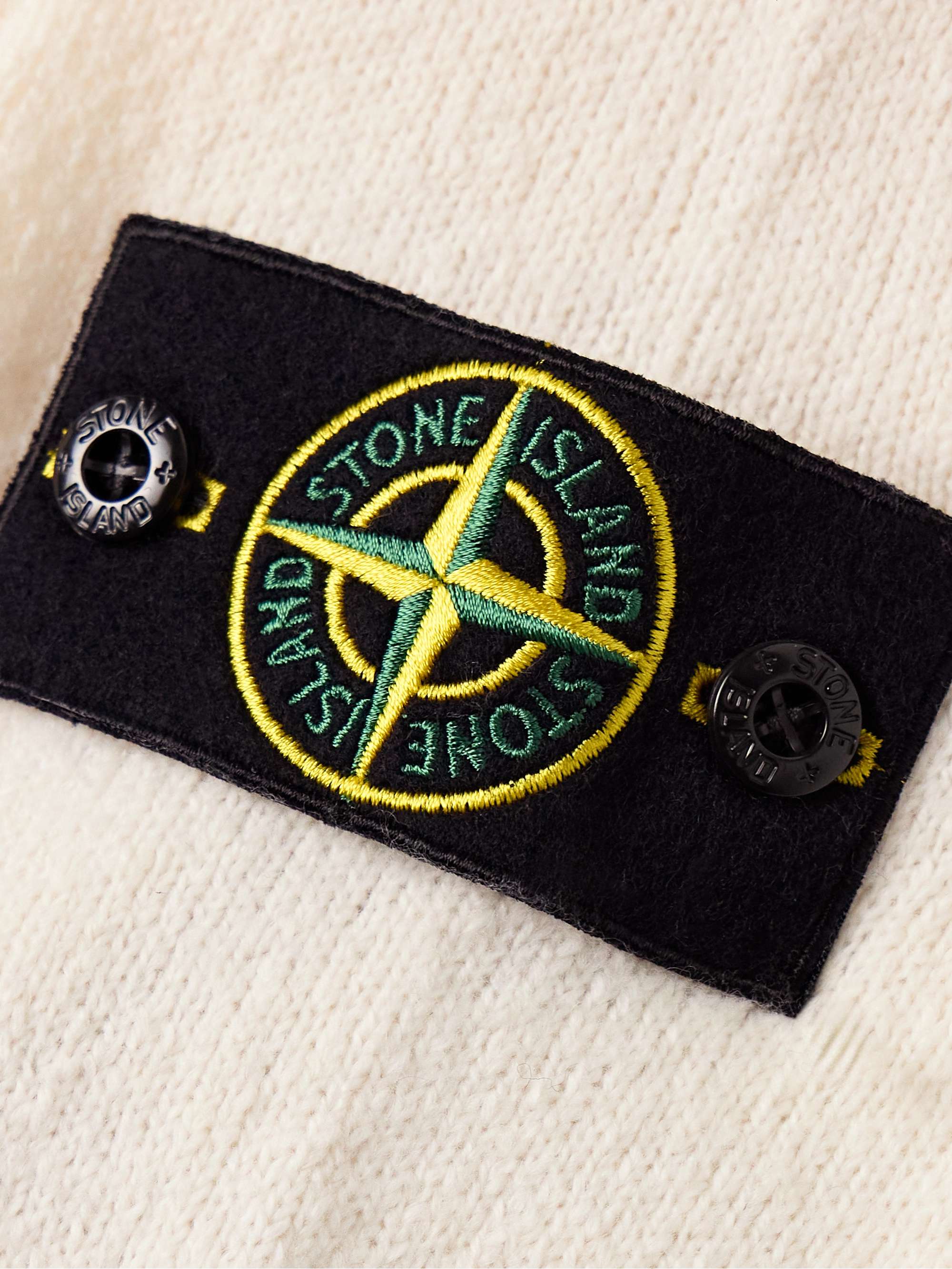 Logo-Appliquéd Cotton-Blend Sweater view