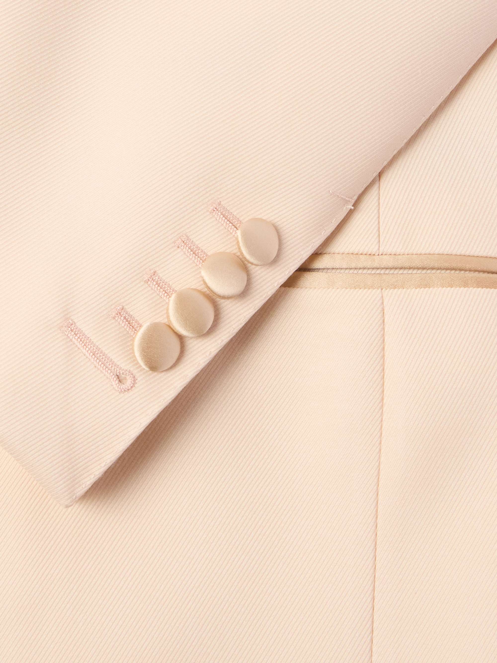 Slim-Fit Satin-Trimmed Wool and Silk-Blend Twill Tuxedo Jacket view