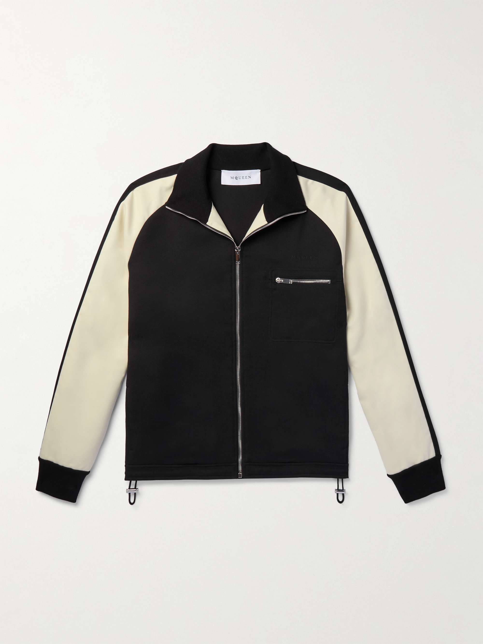 Logo-Embroidered Two-Tone Twill Track Jacket view
