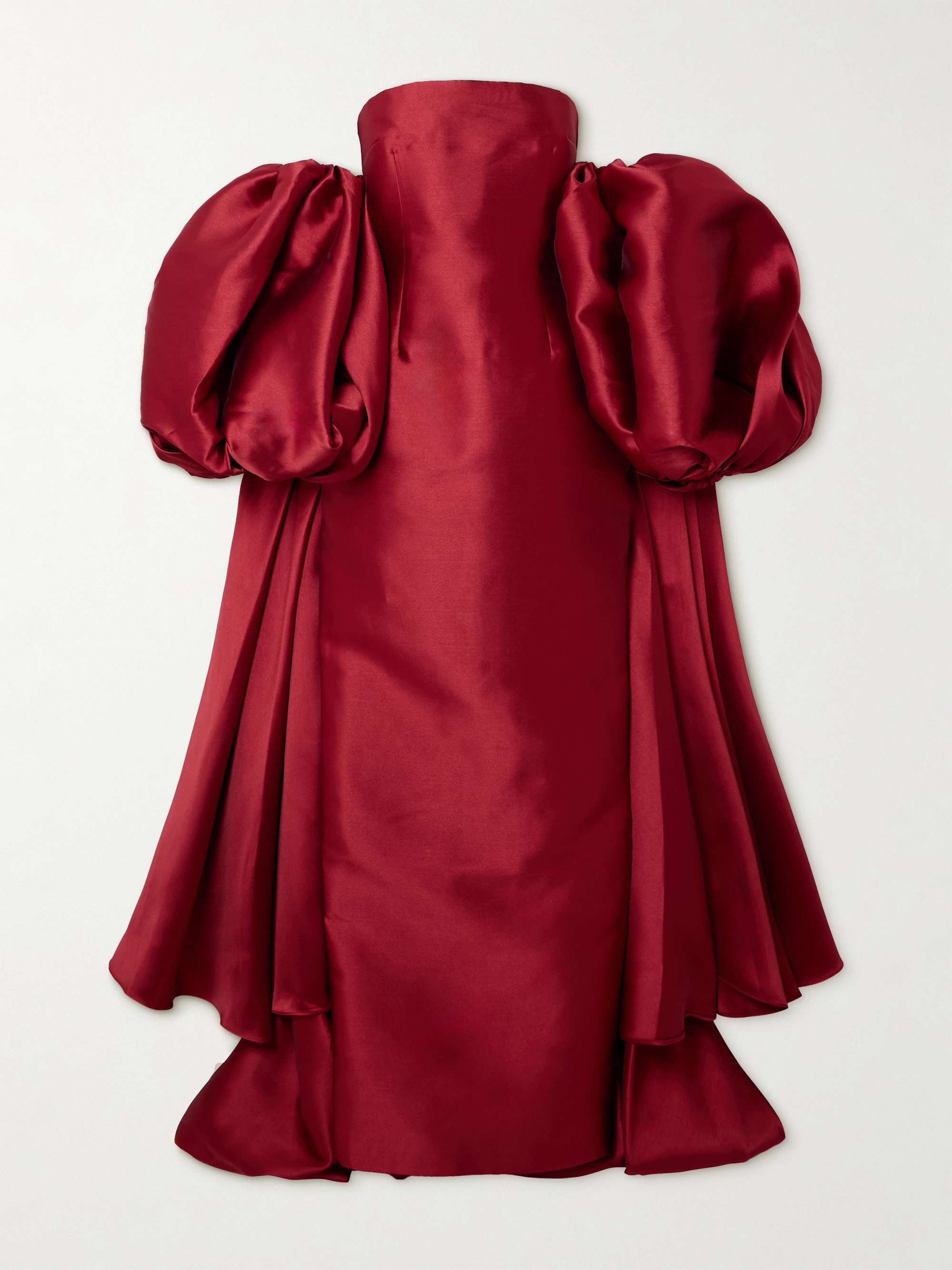 Lea strapless satin-twill gown view