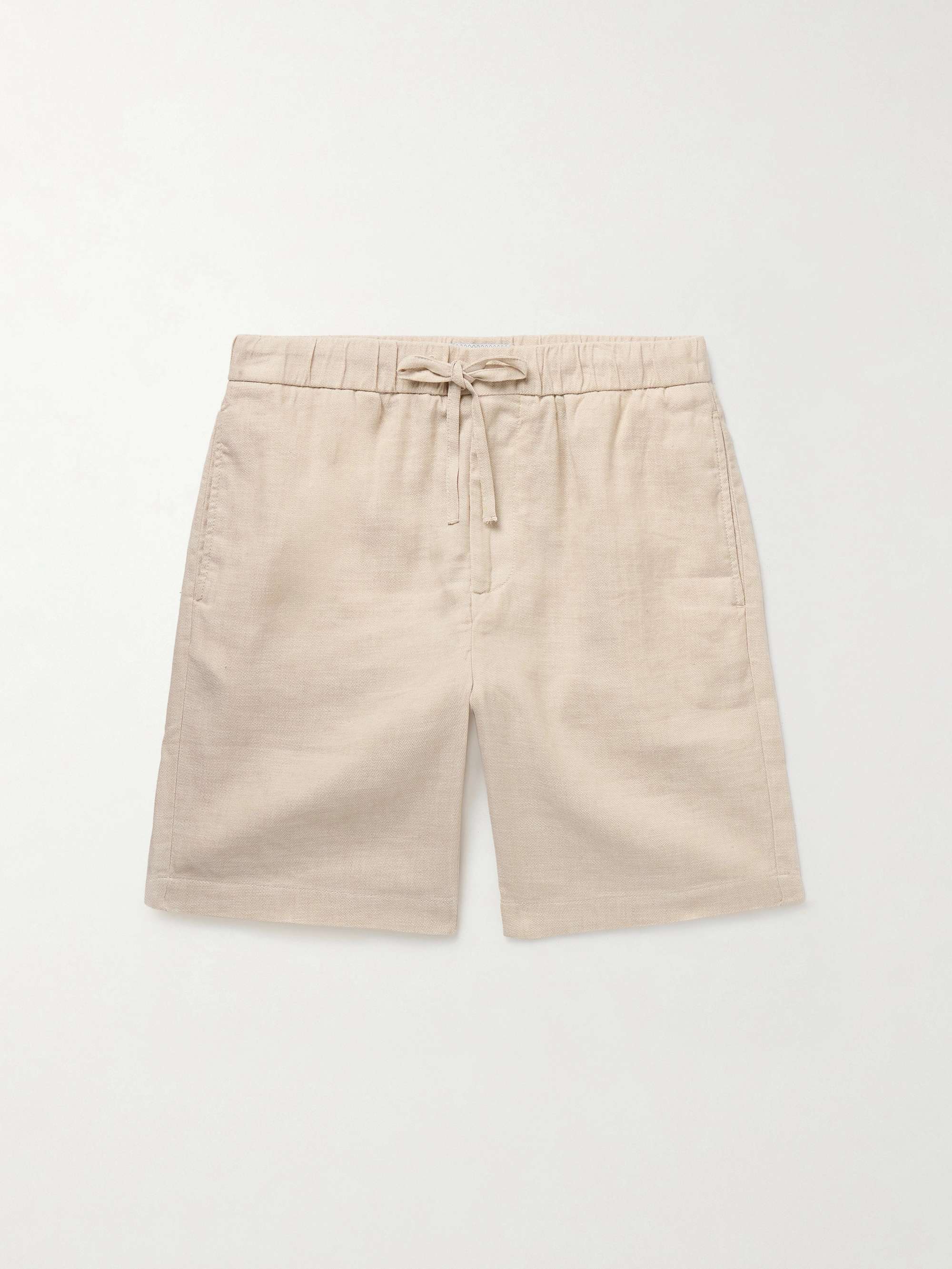 Felipe Straight-Leg Linen and Cotton-Blend Drawstring Shorts view