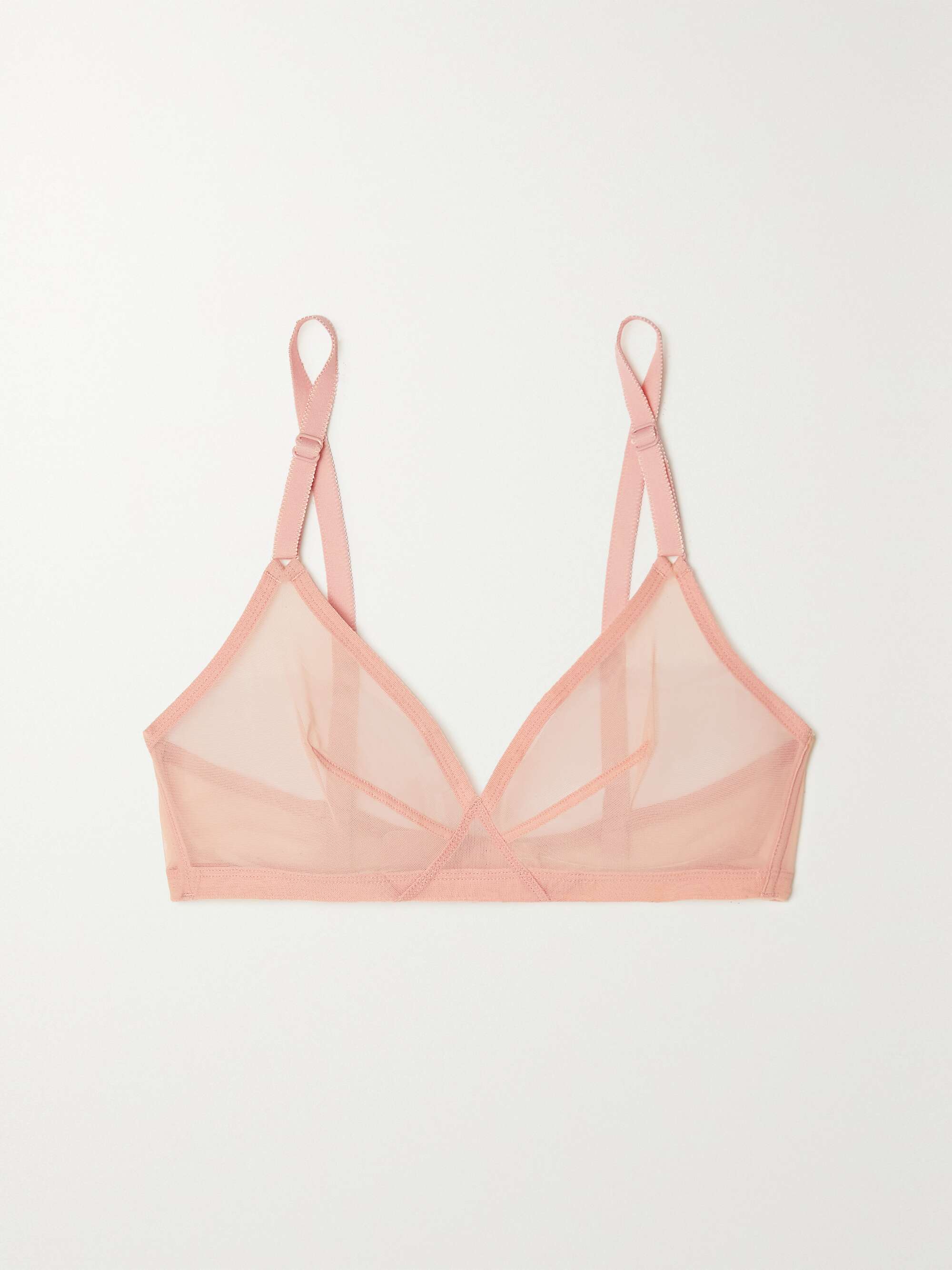 Bel stretch-tulle soft-cup triangle bra view