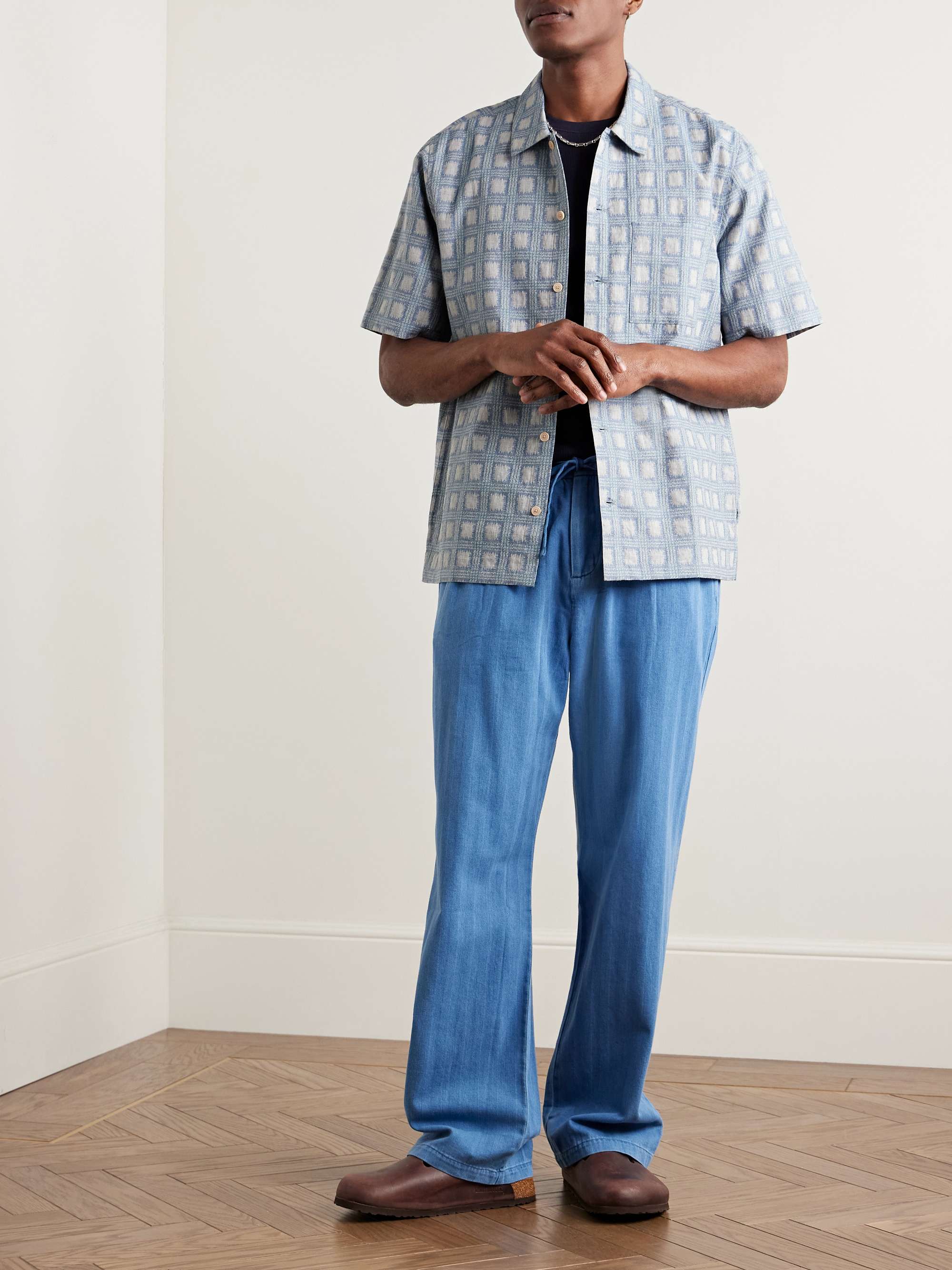 Gabe Cotton-Jacquard Shirt view