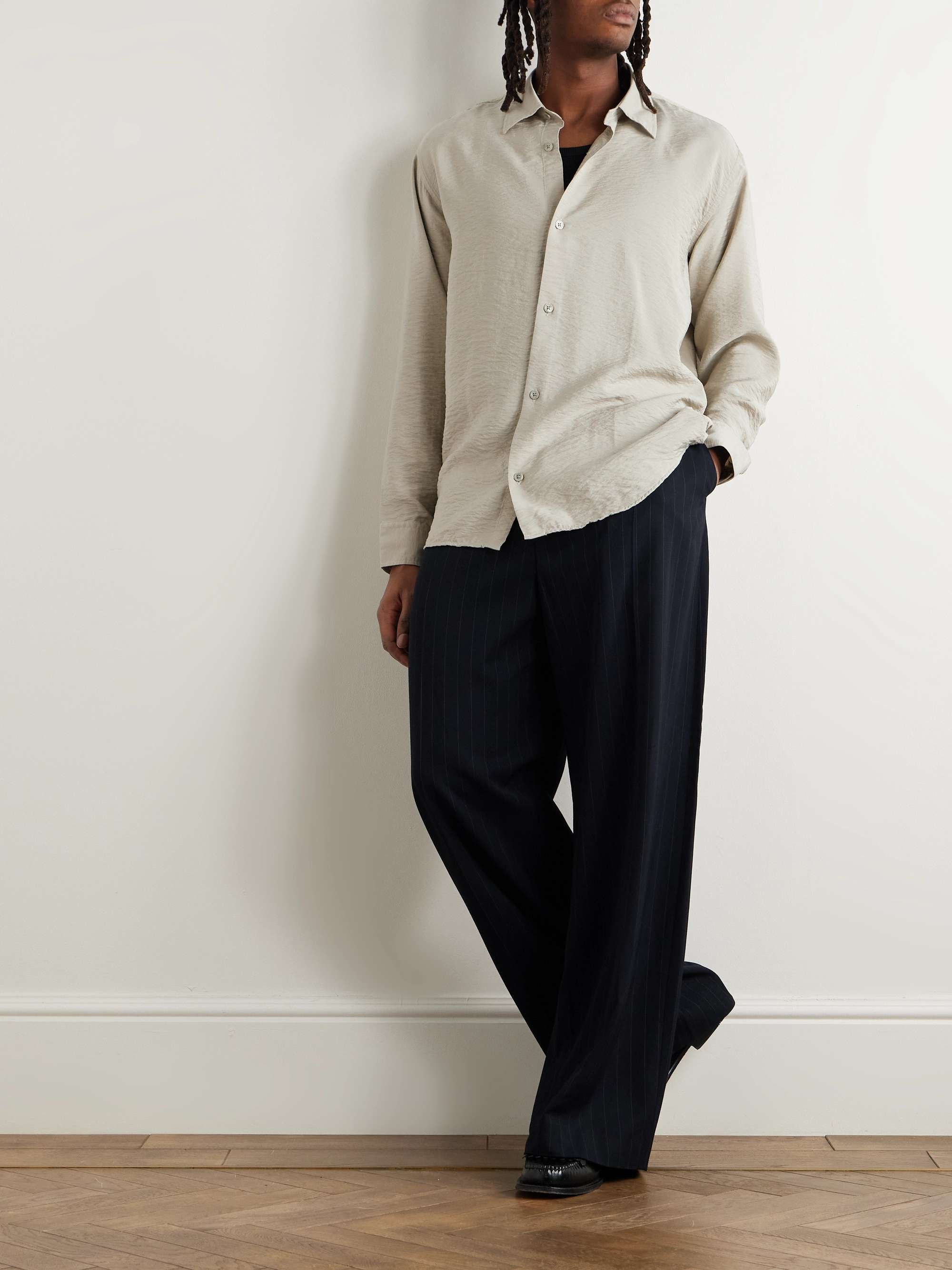 Freddy 5971 Crinkled Modal-Blend Shirt view