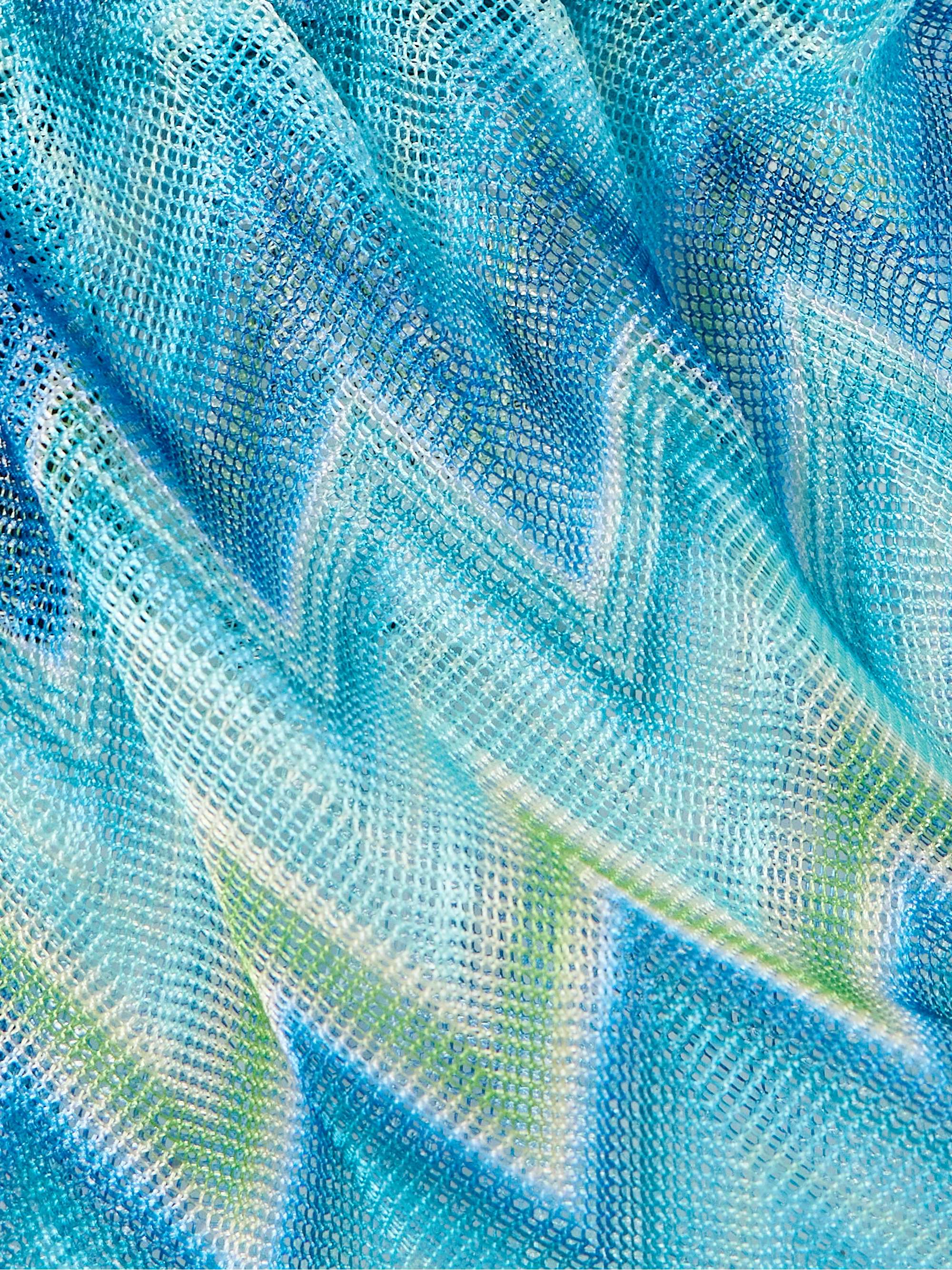 Open-back printed stretch-tulle halterneck playsuit view