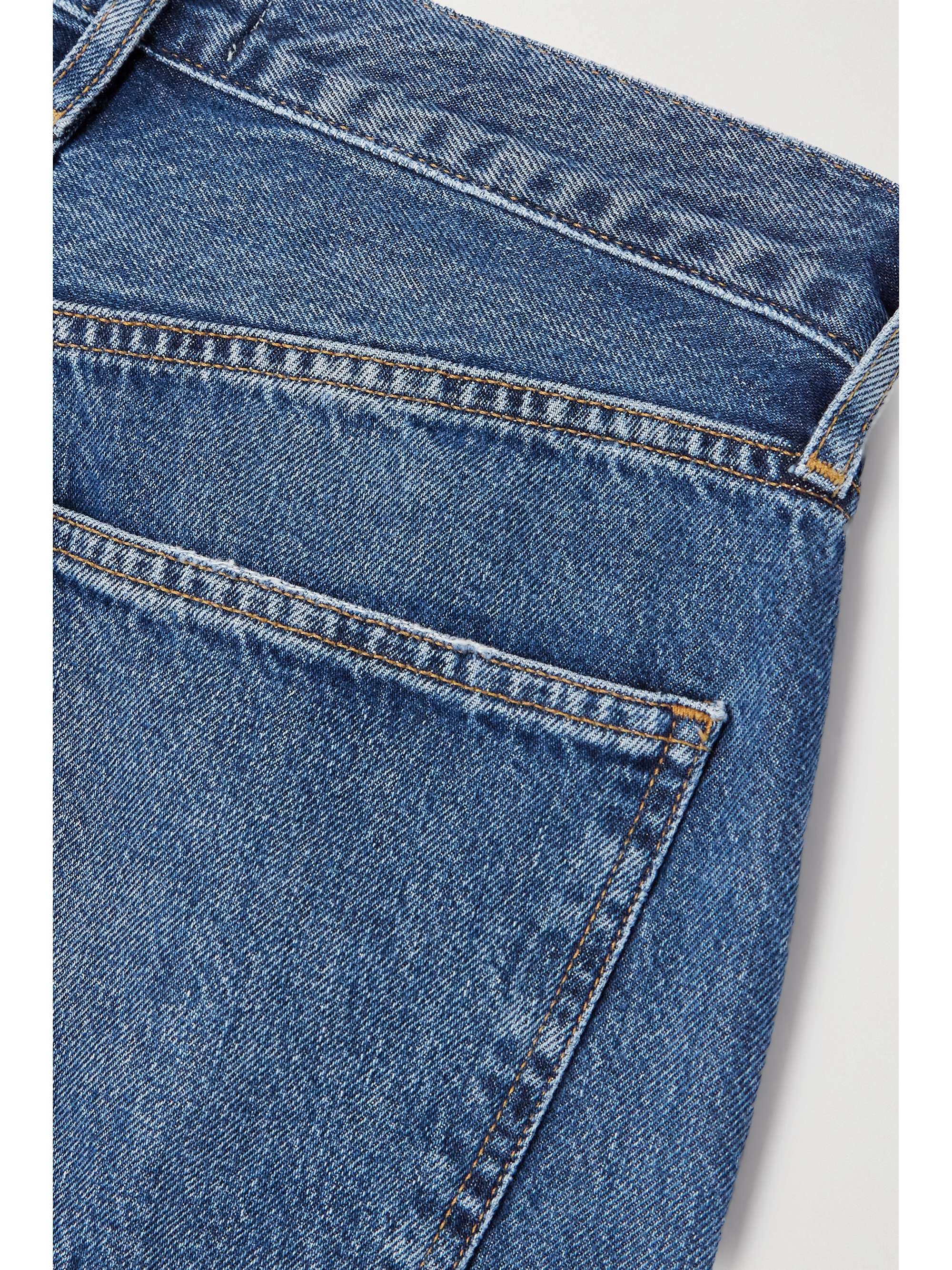 + NET SUSTAIN 90's Pinch Waist Long high-rise straight-leg organic jeans view