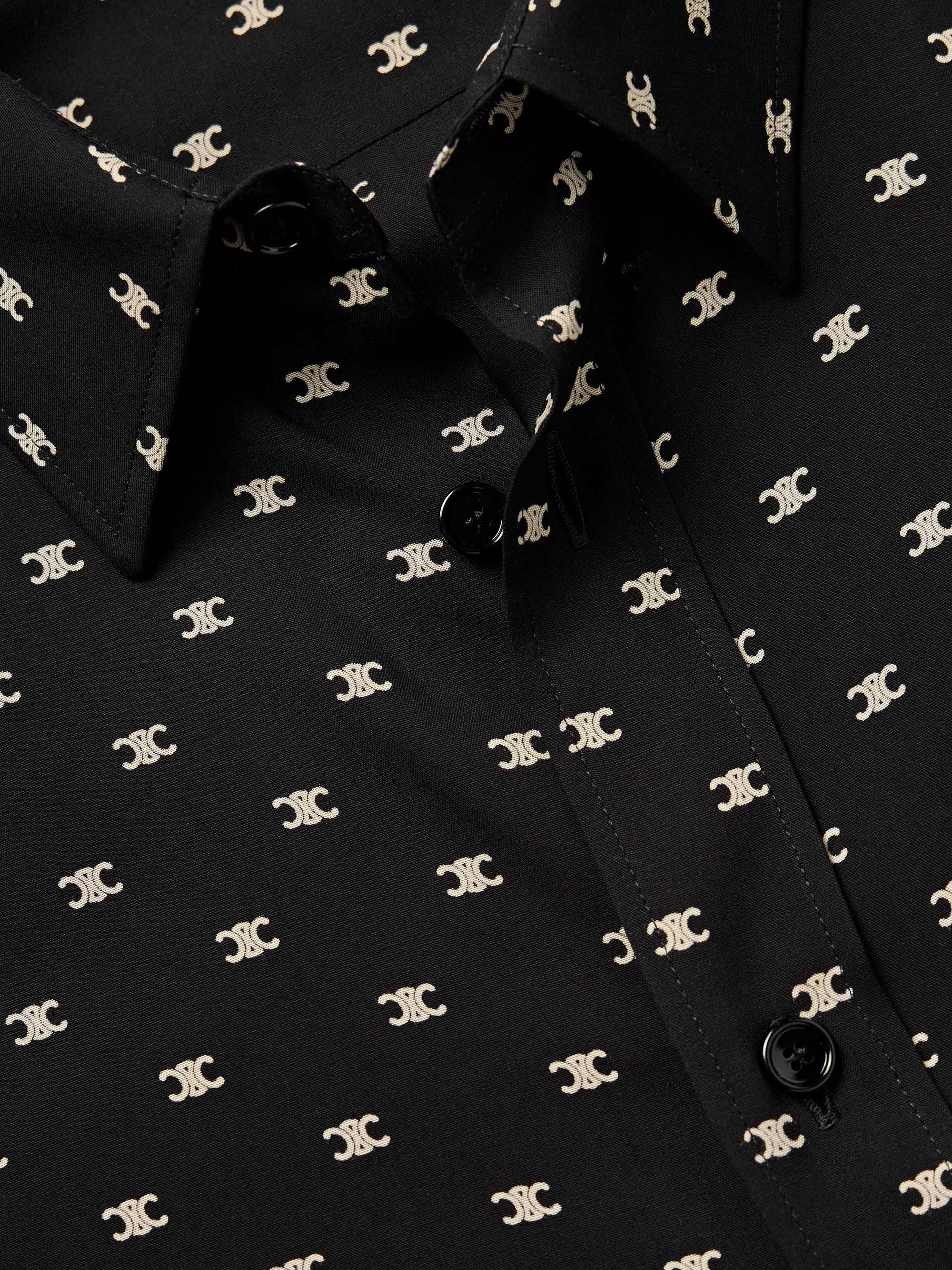 Logo-Print Woven Shirt view