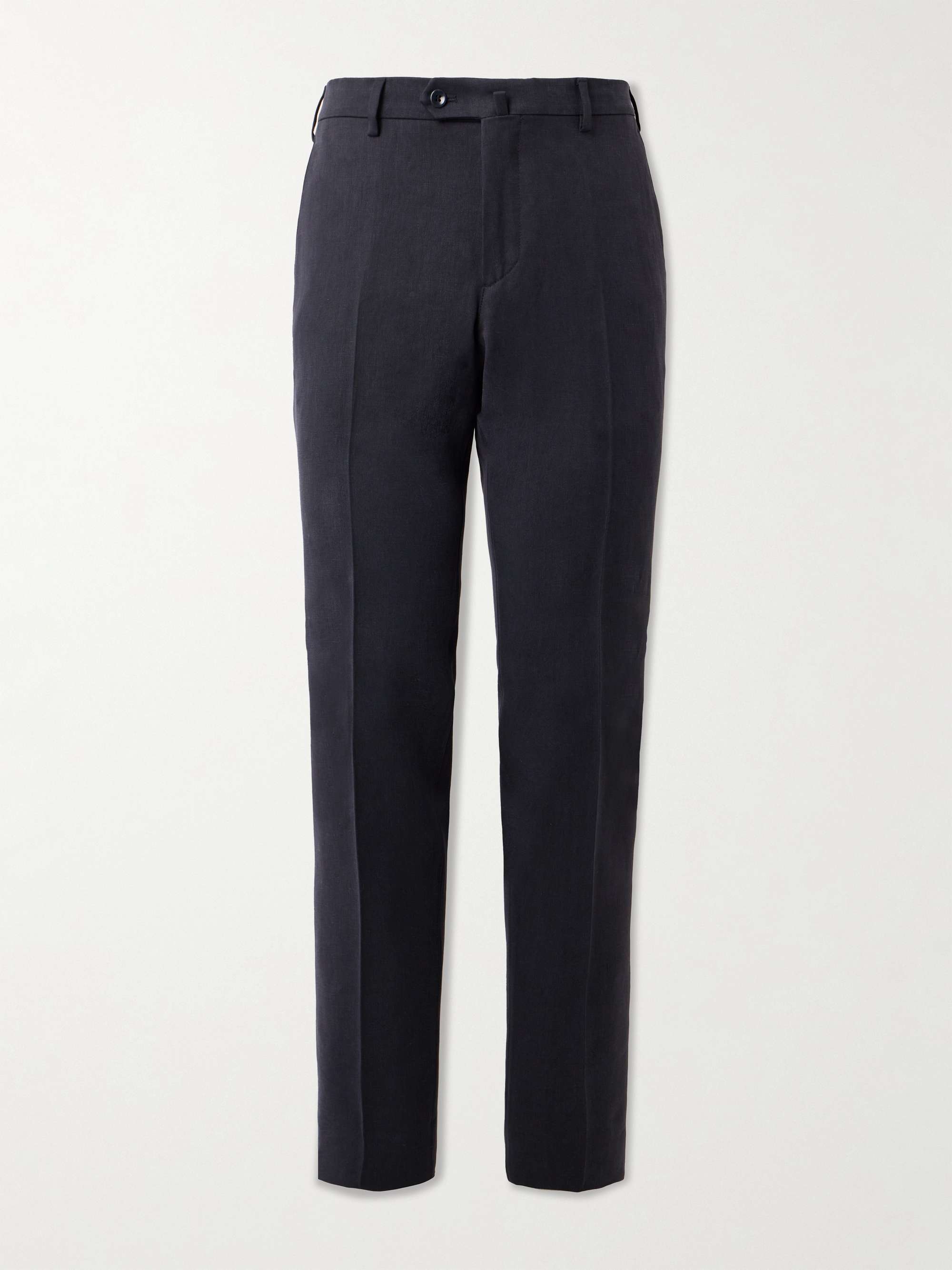 Pantaflat Slim-Fit Straight-Leg Linen-Twill Suit Trousers view
