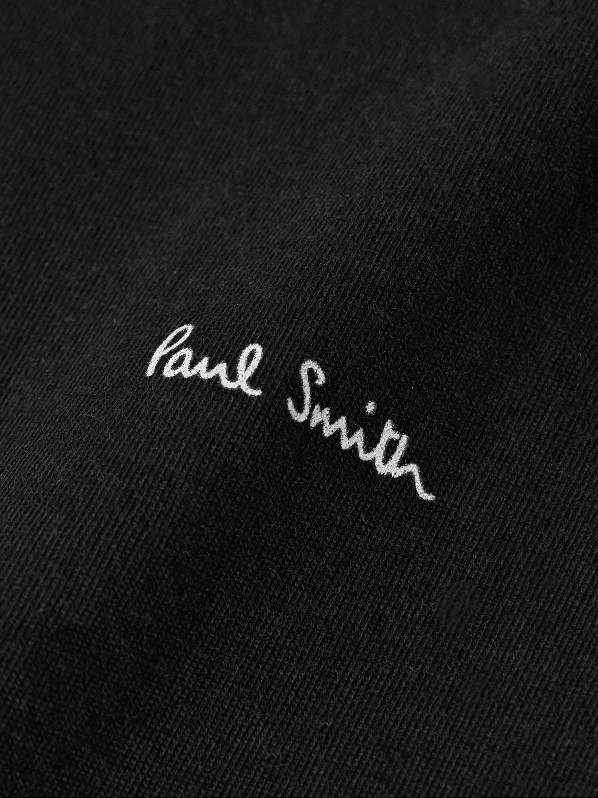 Three-Pack Slim-Fit Logo-Print Organic Cotton-Jersey T-Shirts view