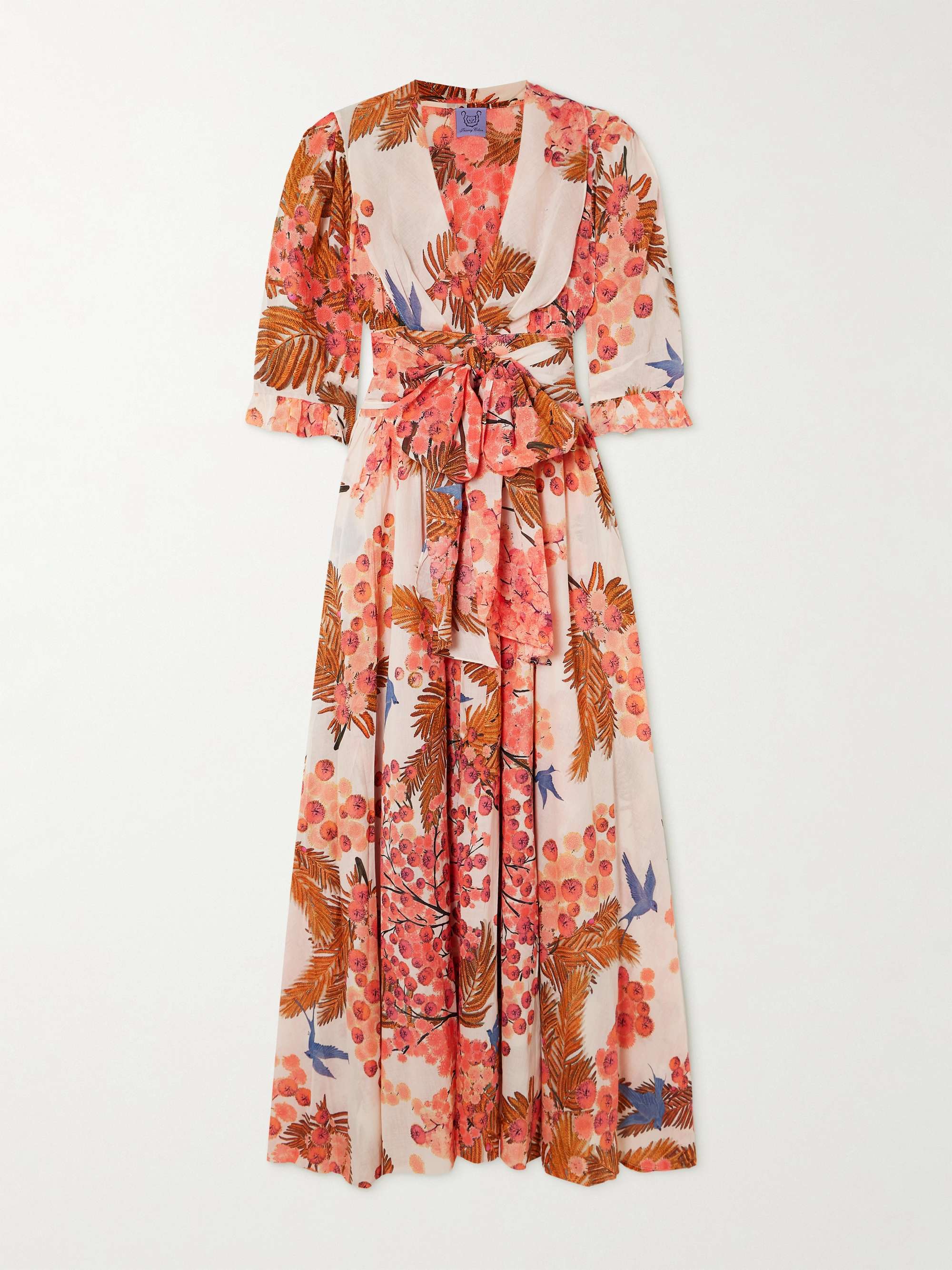 Zorah printed cotton-voile maxi dress view