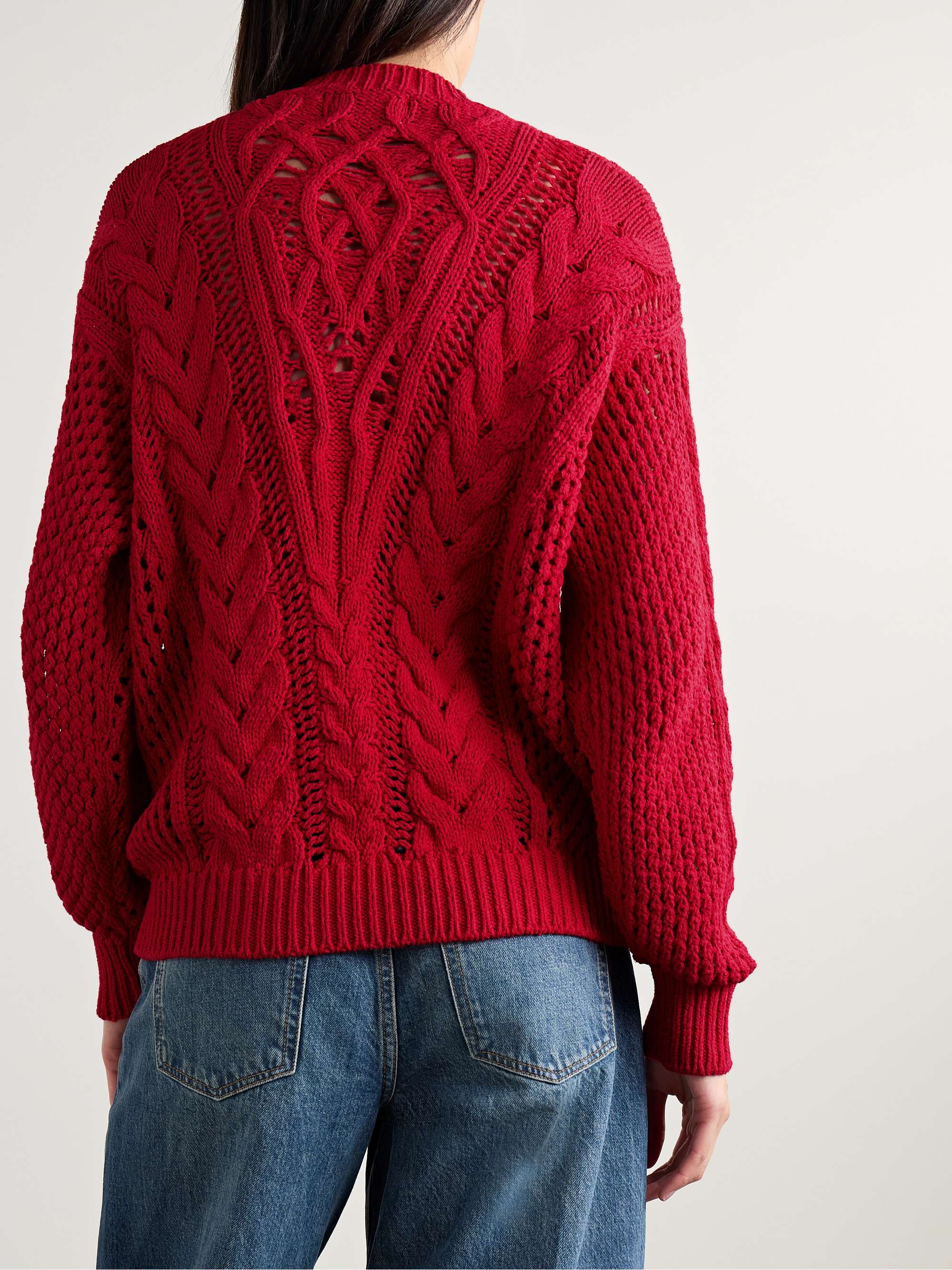 Lenza open-knit cotton-blend sweater view