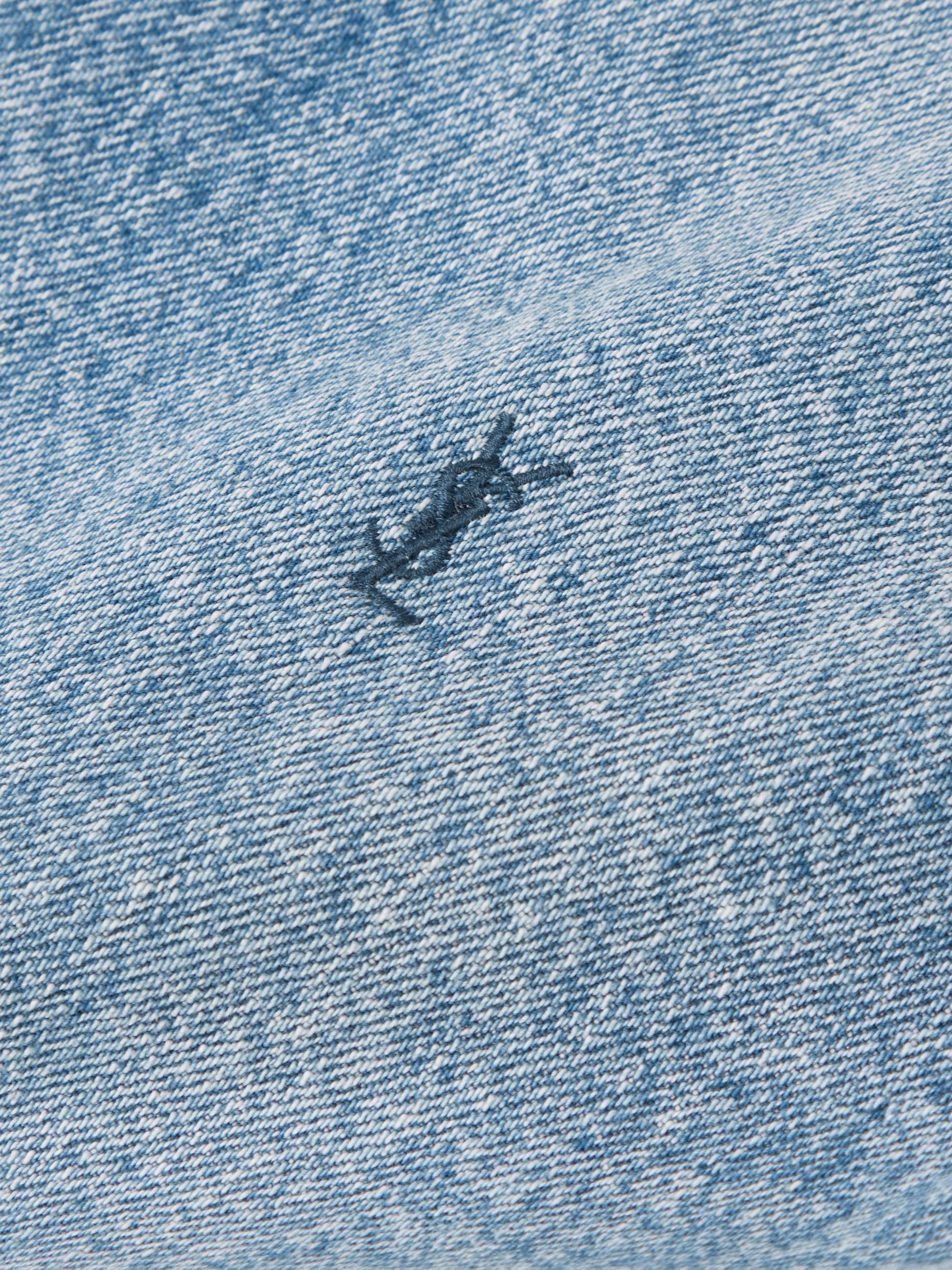 Logo-Embroidered Denim Shirt view