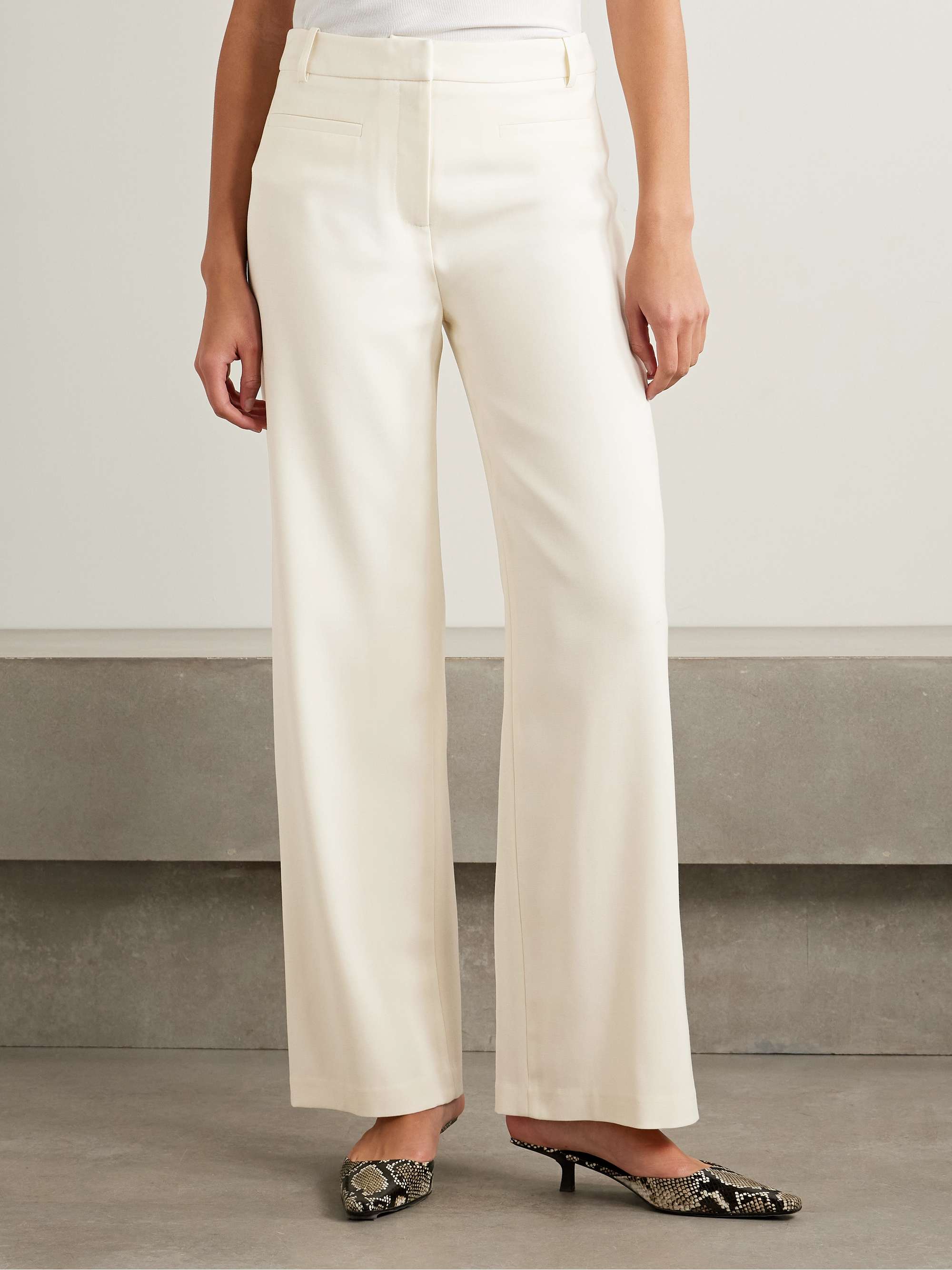Alice wool-crepe straight-leg pants view