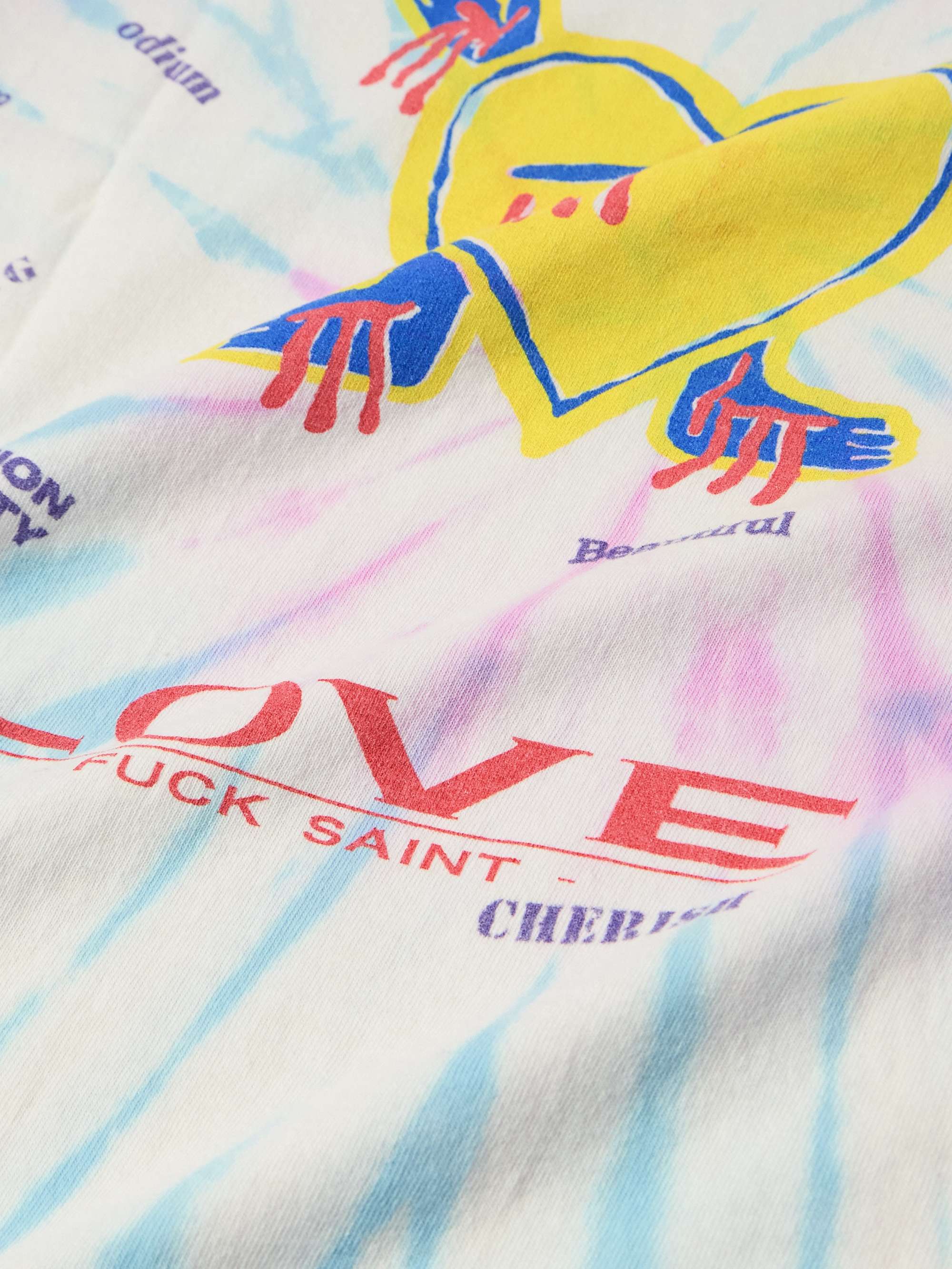 + LASTMAN Tie-Dyed Printed Cotton-Jersey T-Shirt view