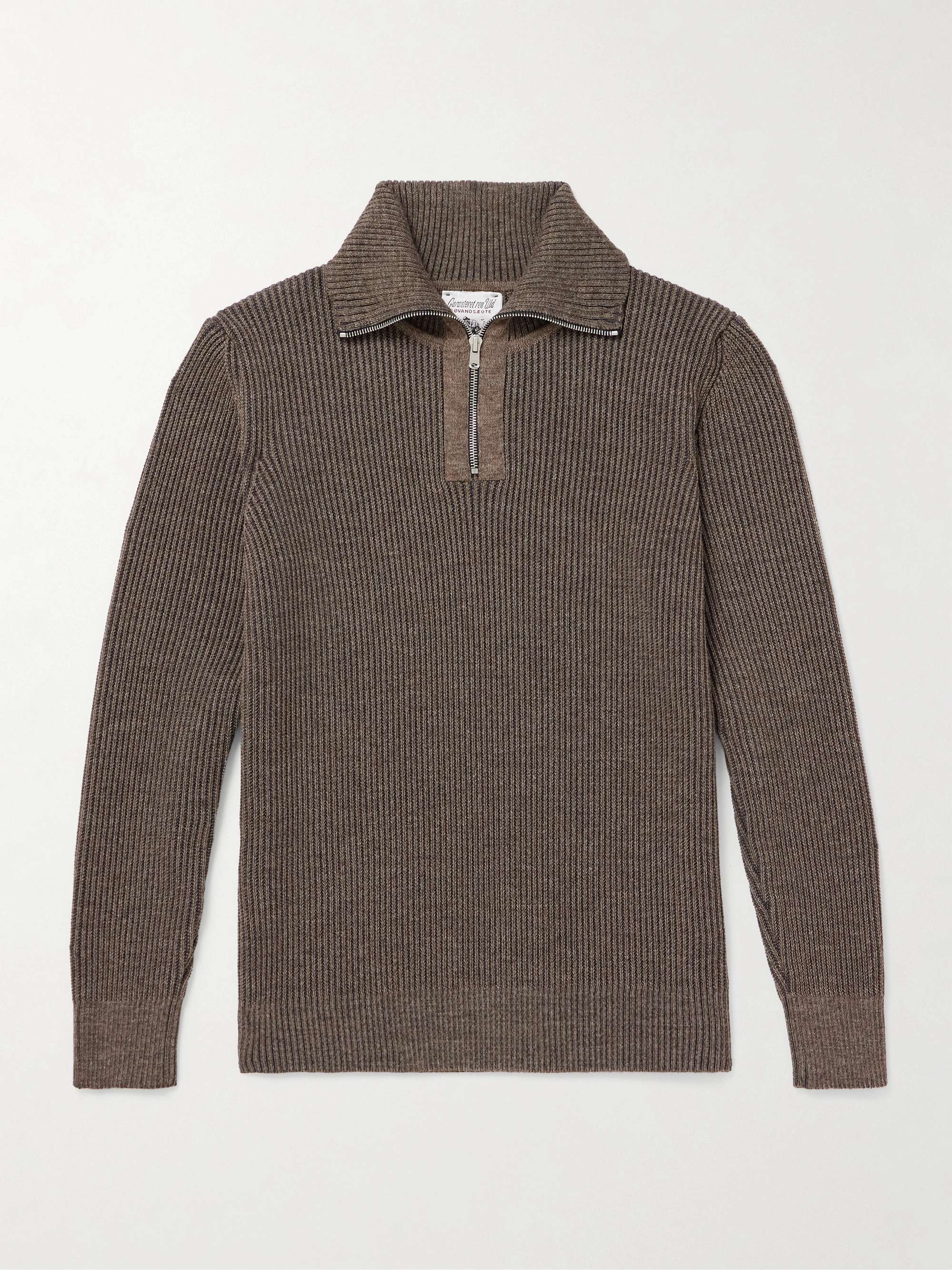 Fender III Ribbed Wool Half-Zip Sweater view