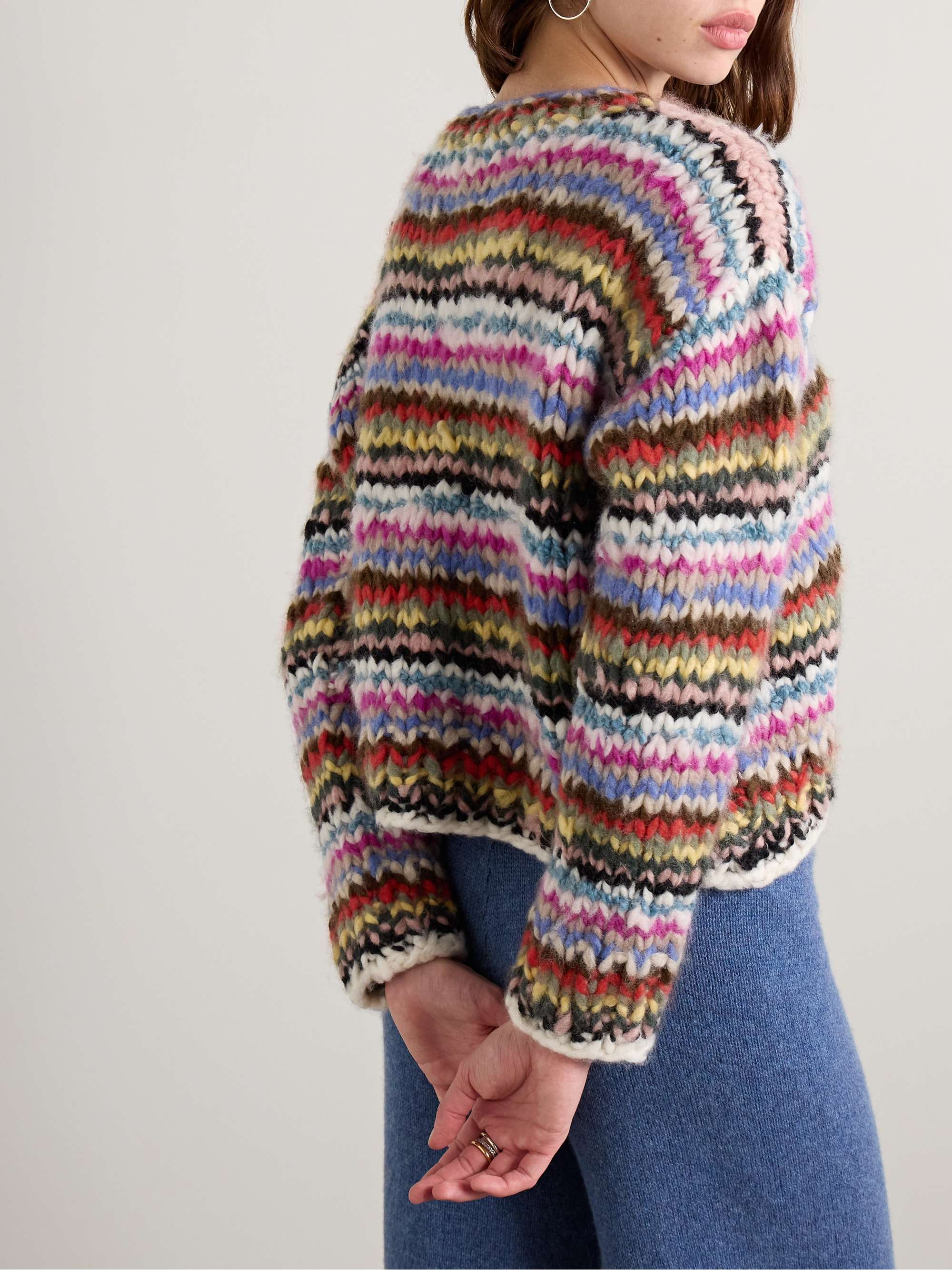 Jooshi striped cashmere sweater view