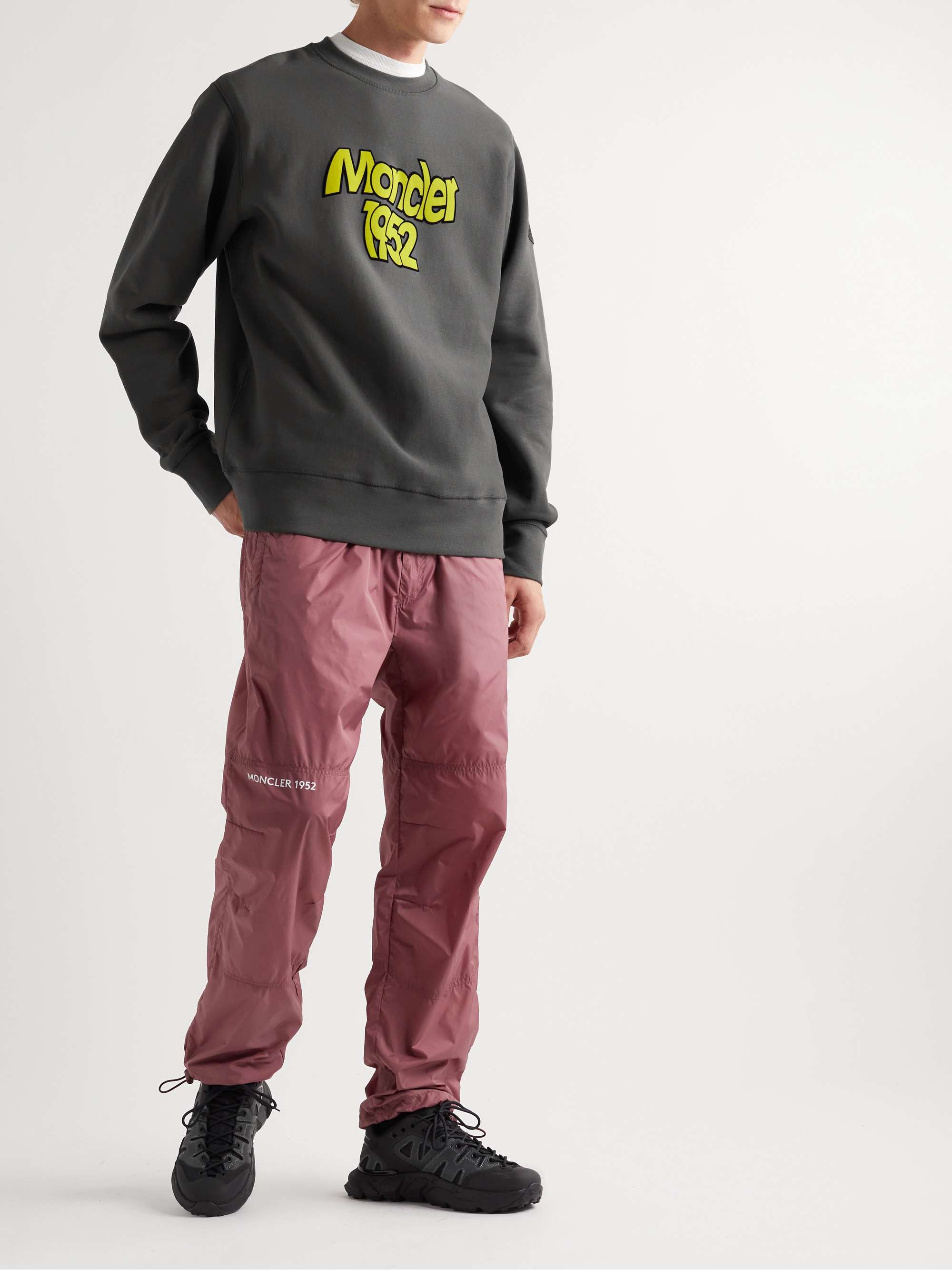 2 Moncler 1952 Logo-Flocked Cotton-Jersey Sweatshirt view
