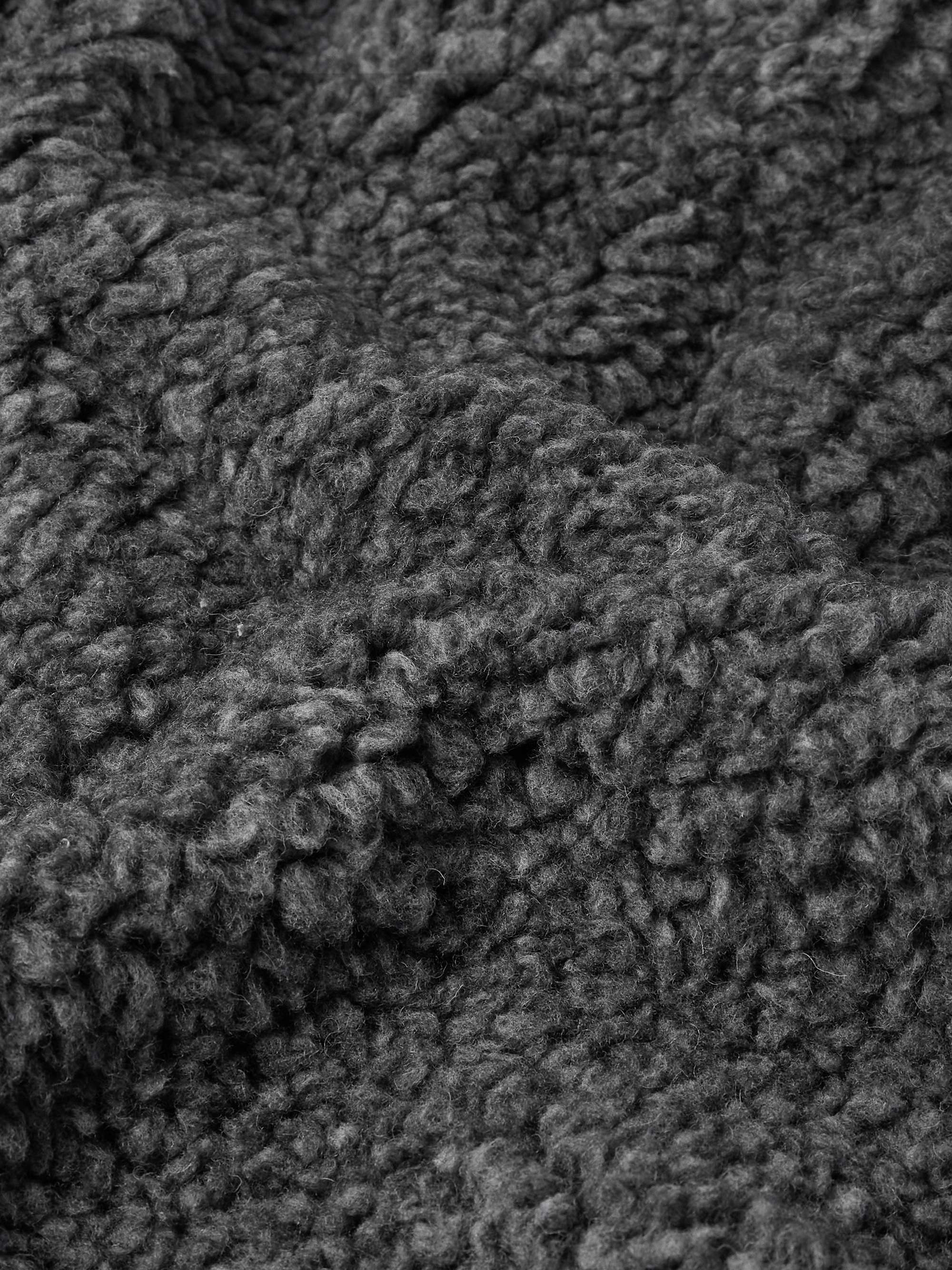 Oversized Wool-Blend Fleece Hoodie view