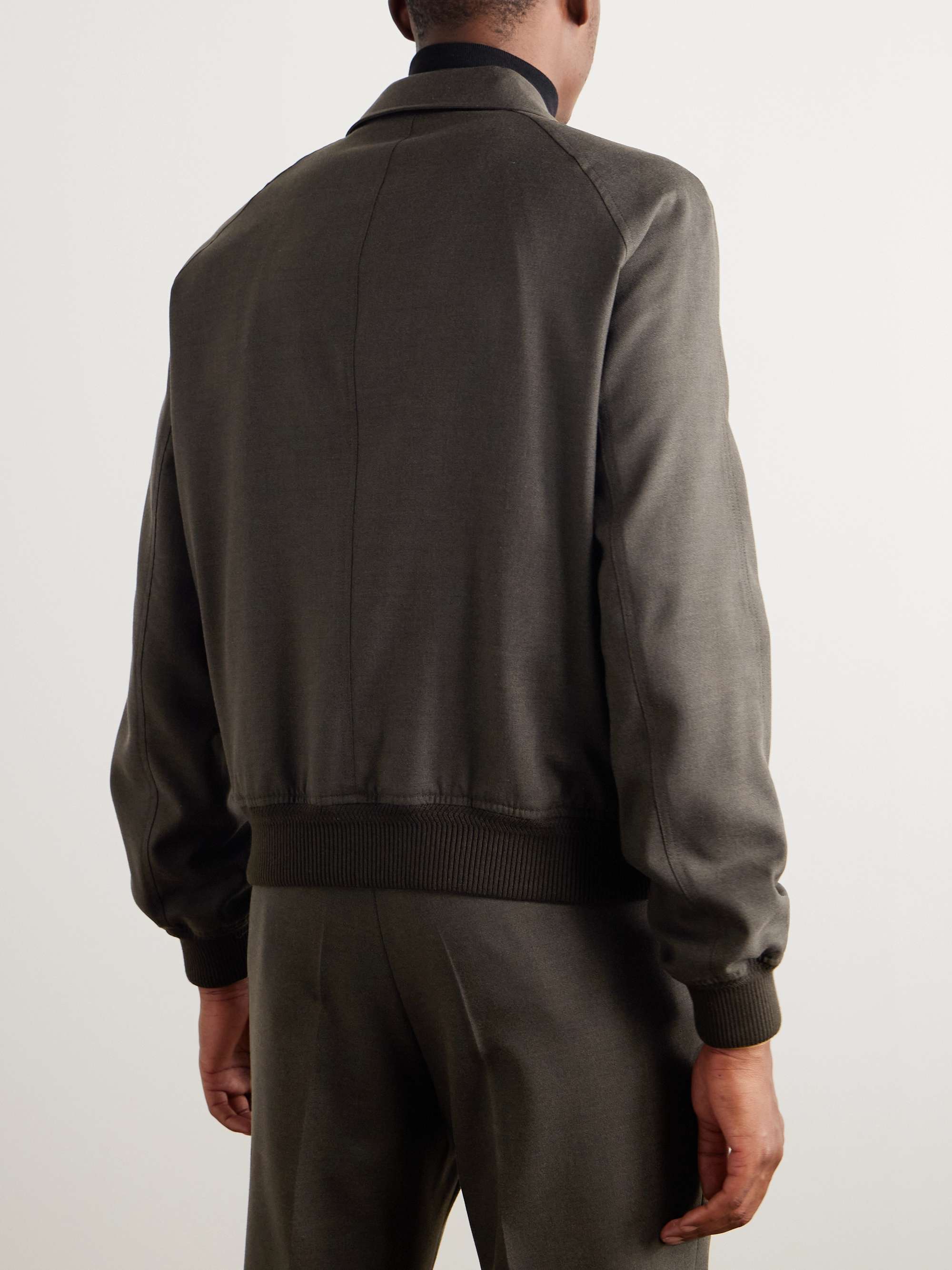 Mohair, Virgin Wool and Silk-Blend Blouson Jacket view