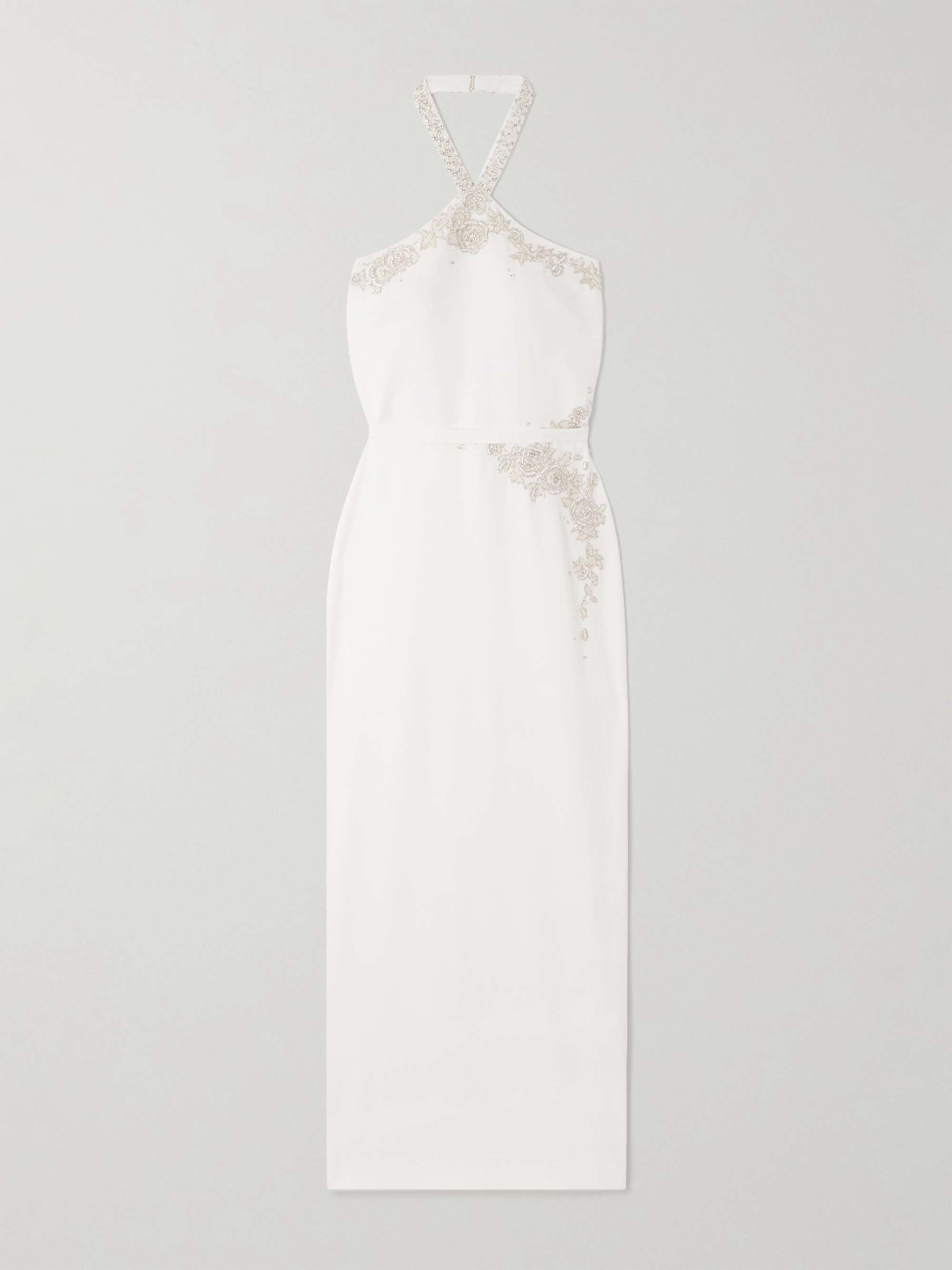 Ara embellished crepe halterneck gown view