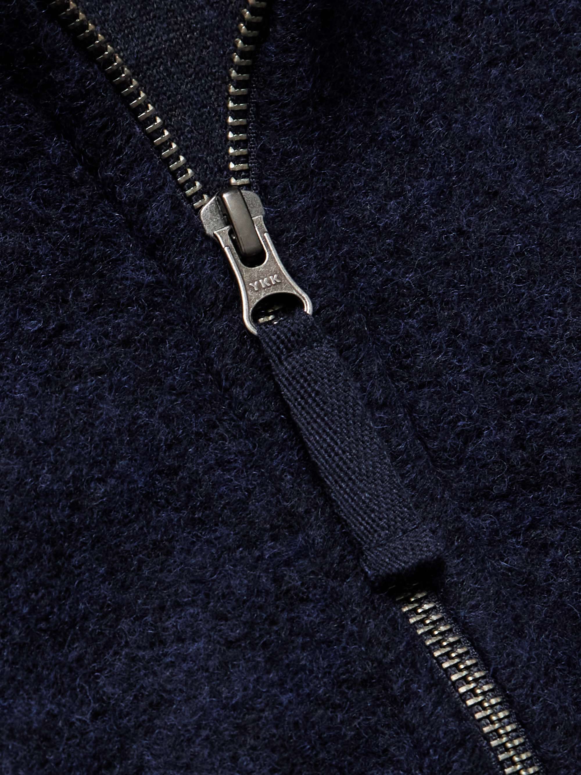 Boiled Wool-Blend Fleece Gilet view