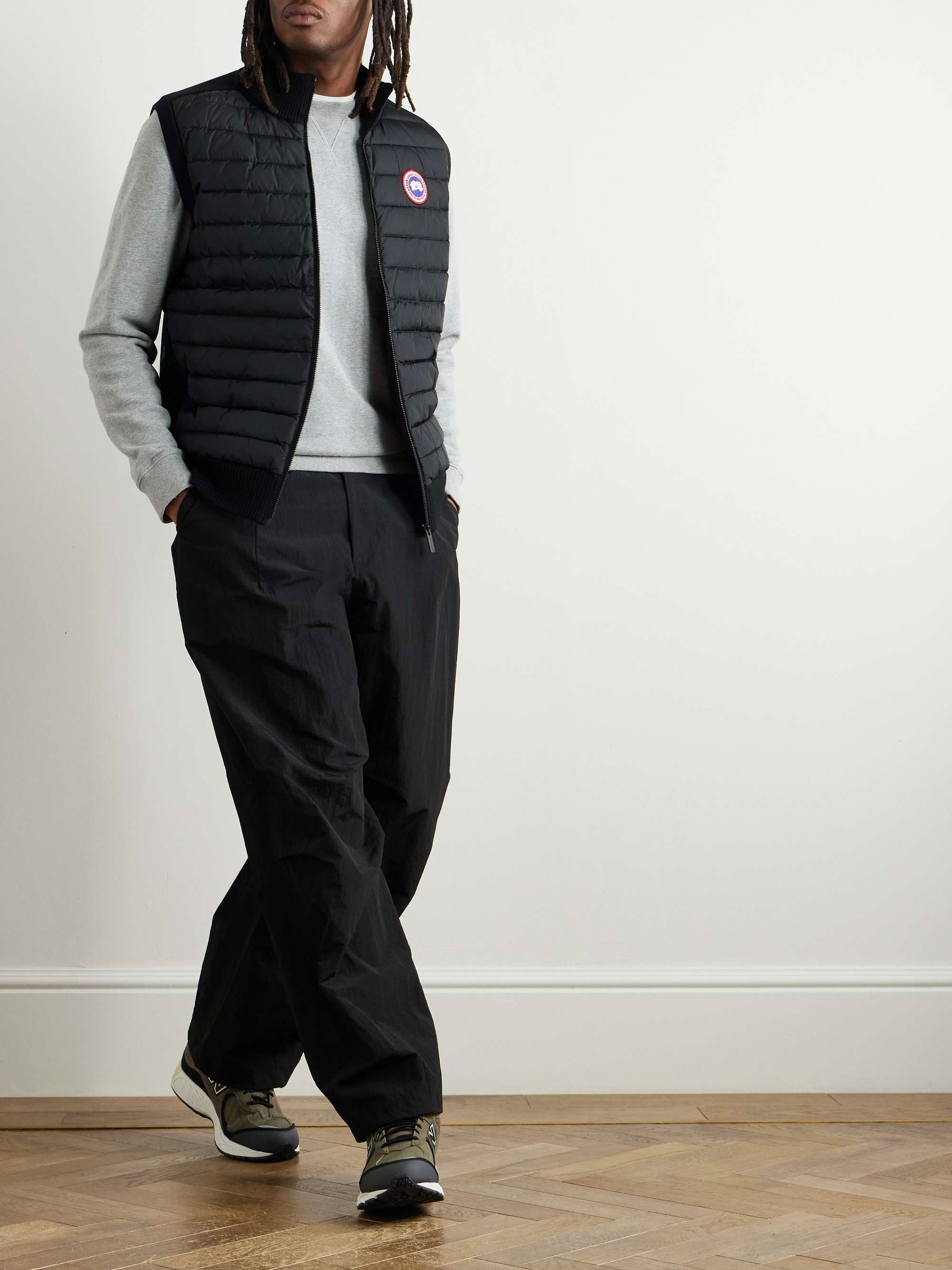 HyBridge Slim-Fit Merino Wool and Quilted Nylon Down Gilet view