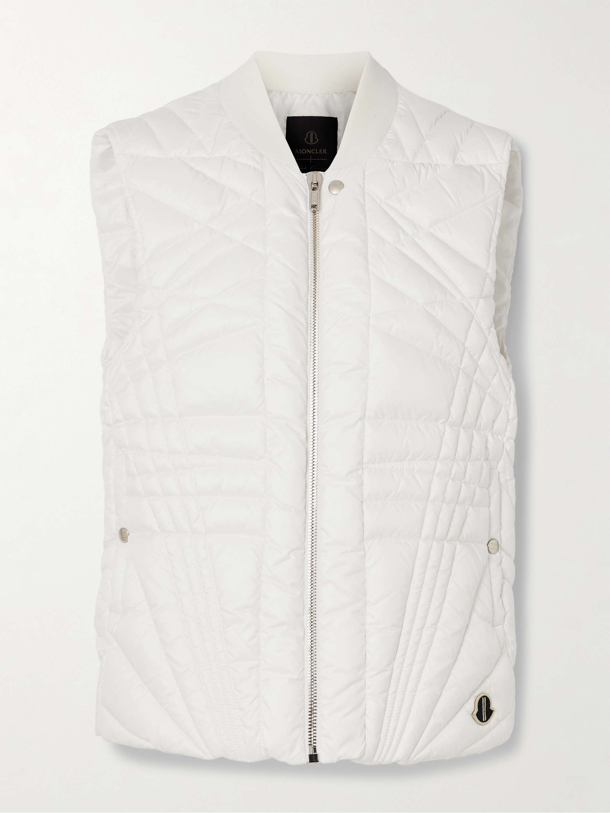 + Moncler Megapenta appliquéd webbing quilted shell down vest view