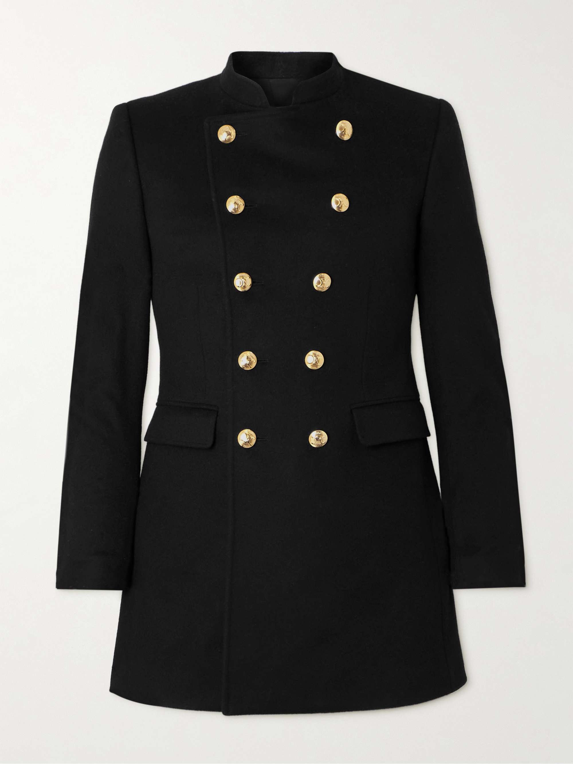 Double-Breasted Virgin Wool Coat view