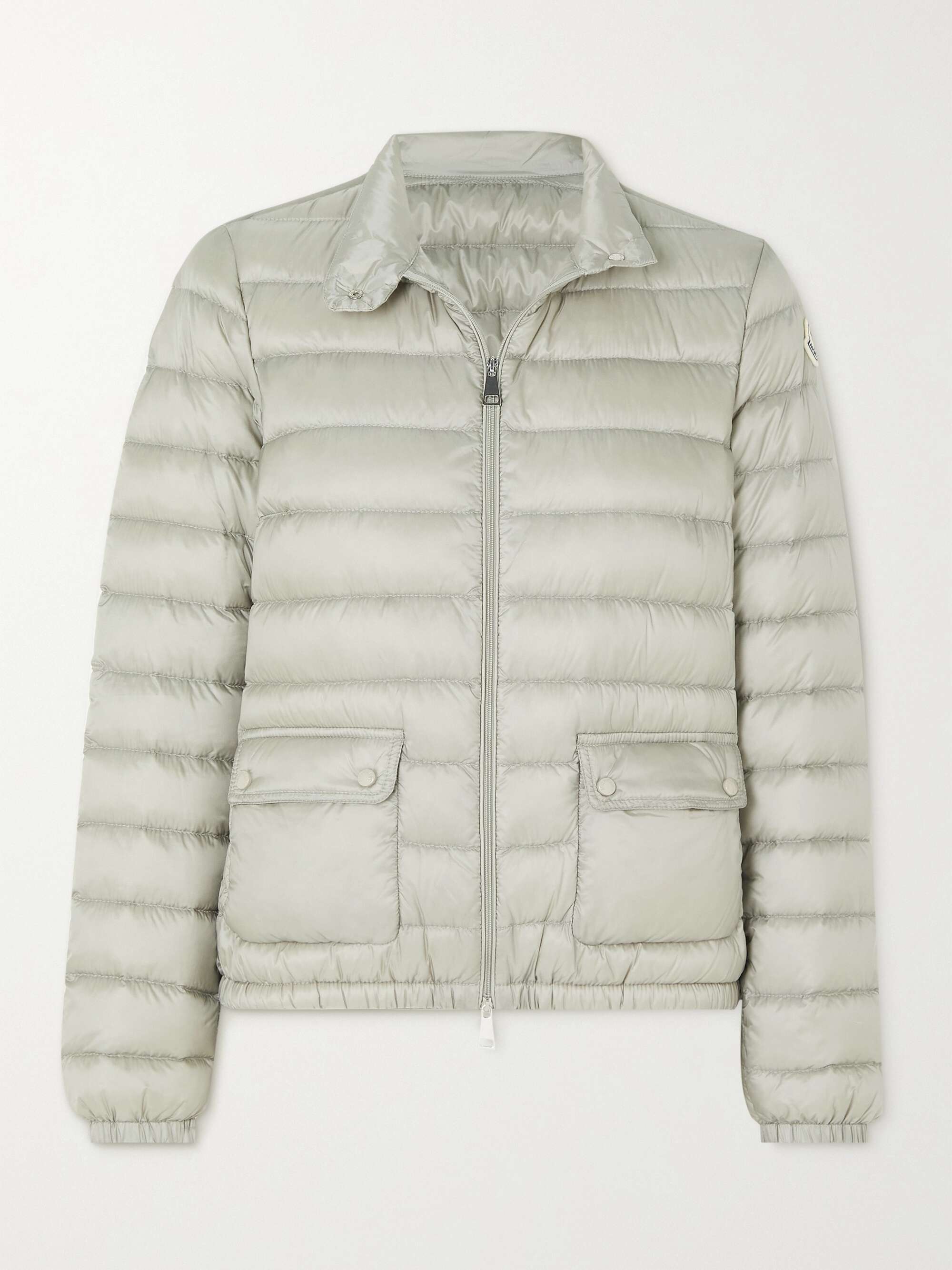 Lans quilted metallic shell down jacket view