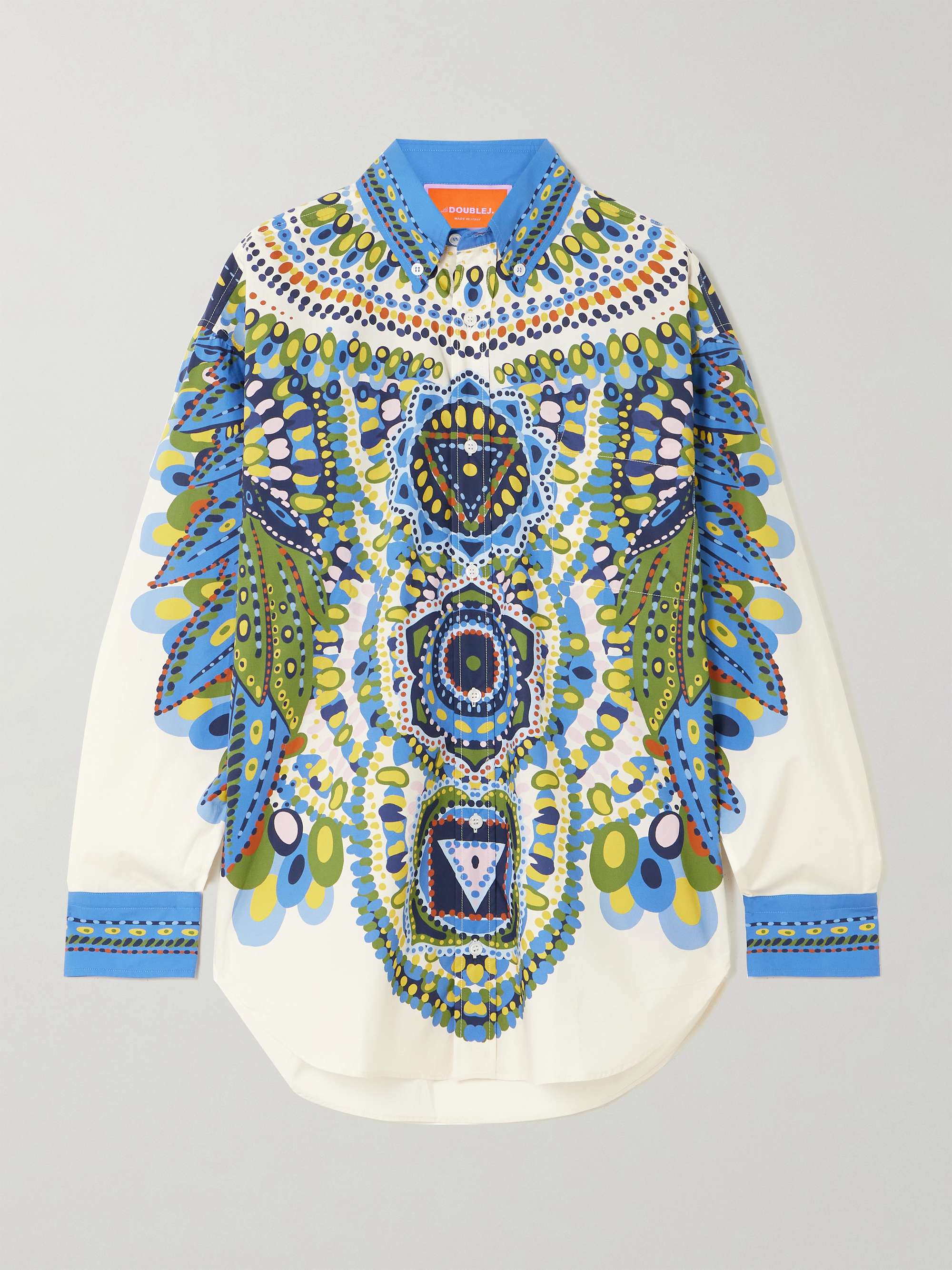 Better Than Your Boyfriend's printed cotton-poplin shirt view