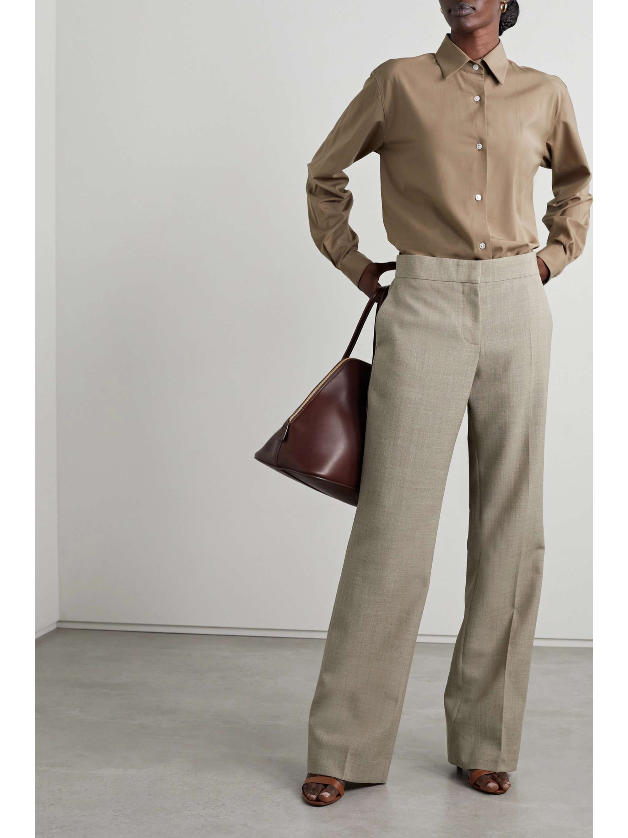 Baer wool straight-leg pants view