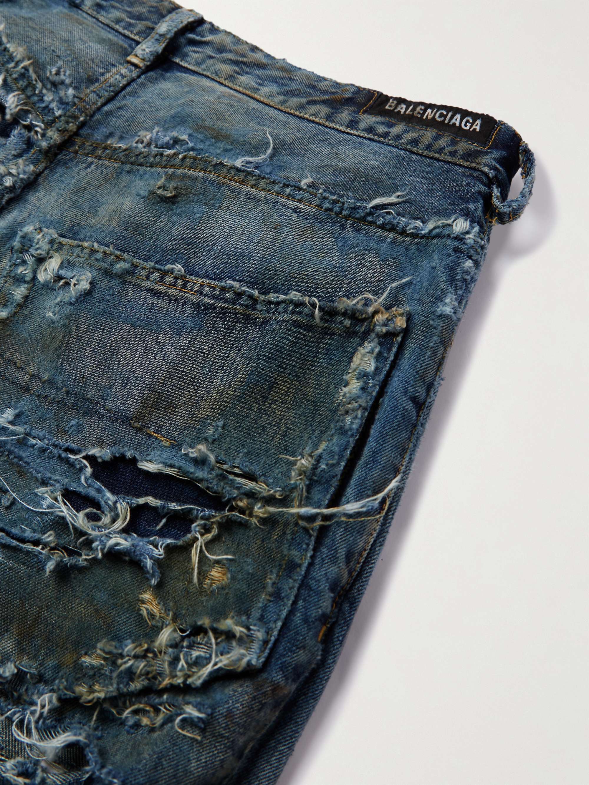 Super Destroyed Wide-Leg Jeans view