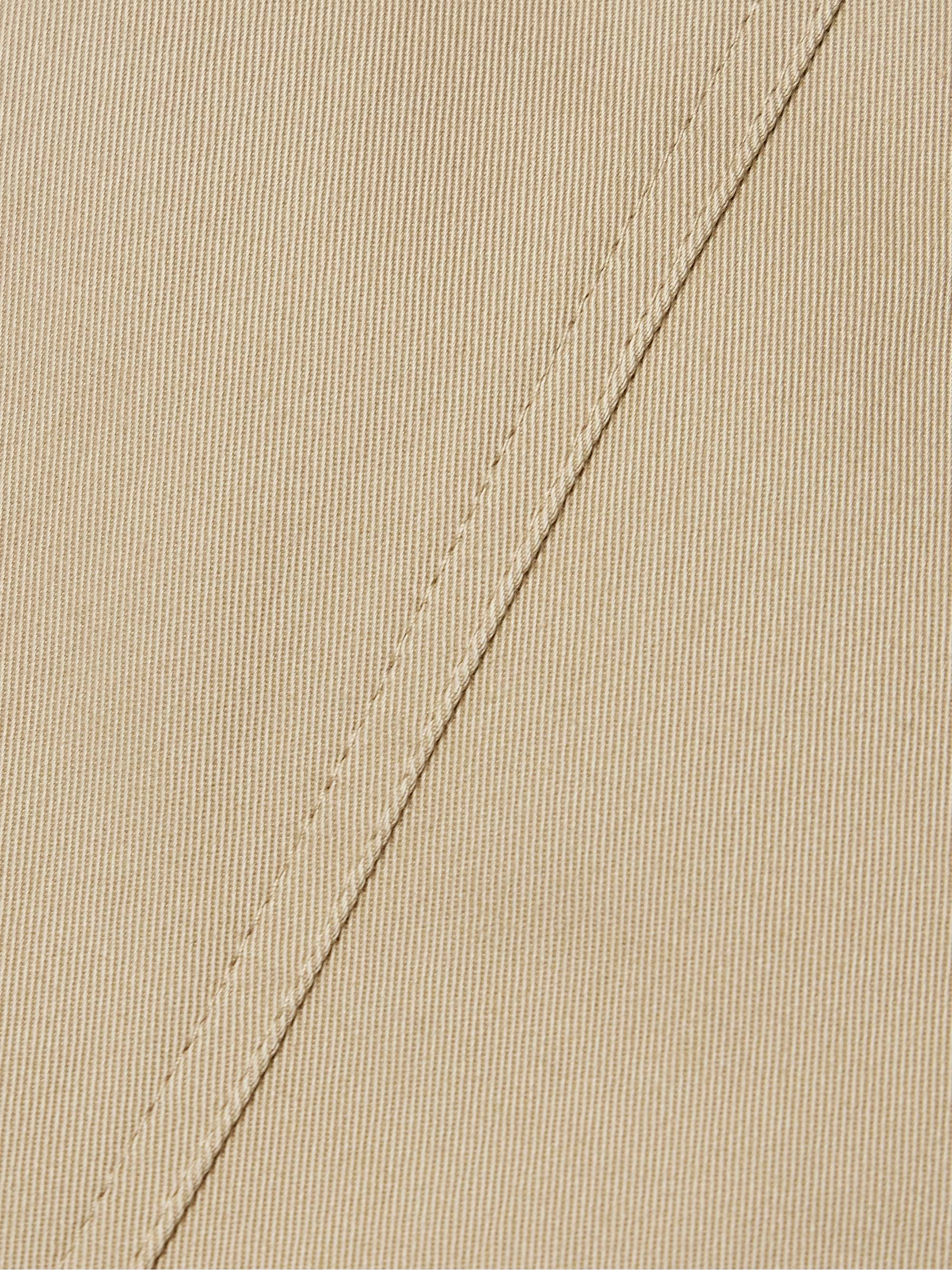 Paneled organic cotton-blend twill mini skirt view