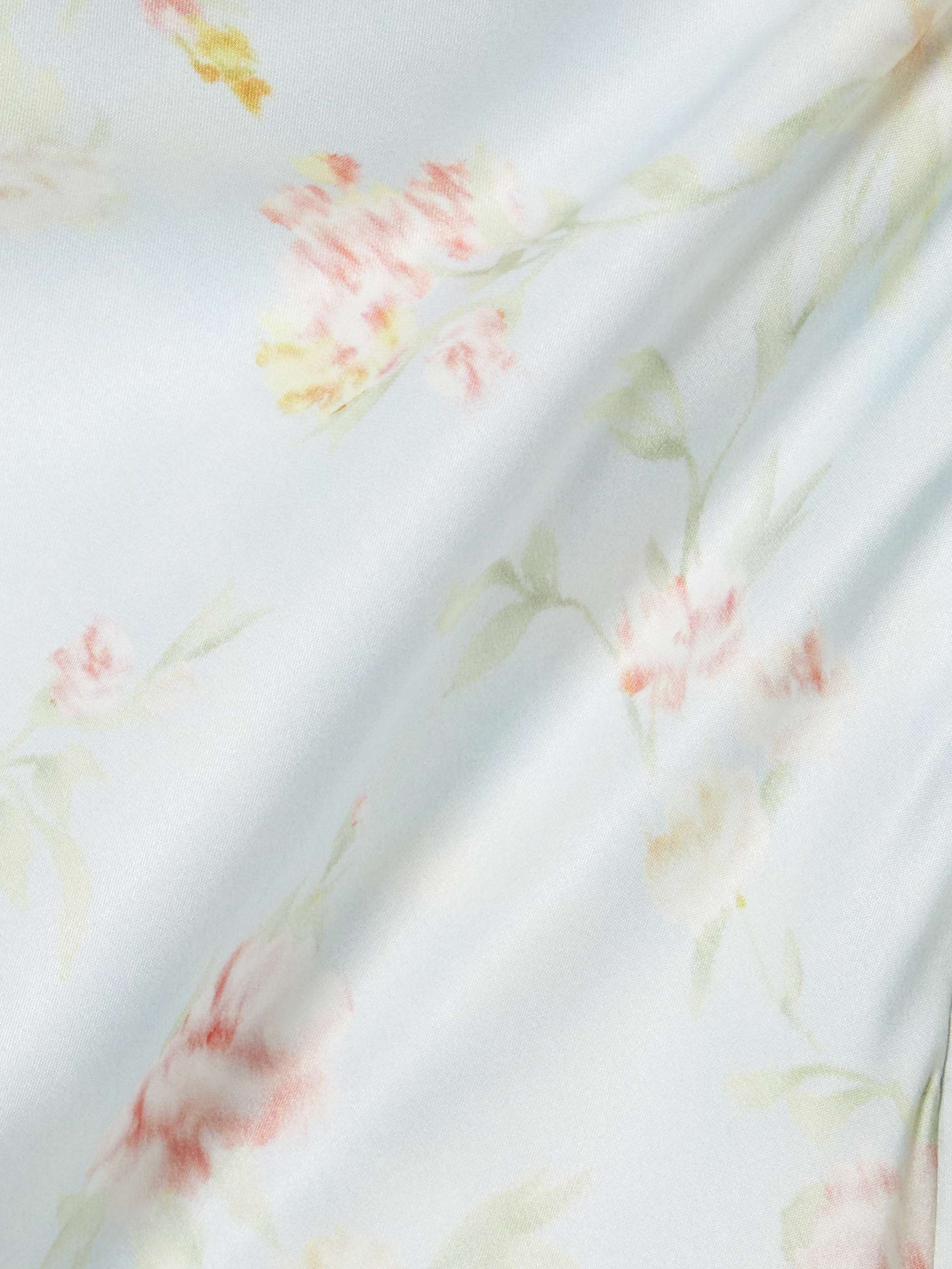 Floral-print satin maxi skirt view