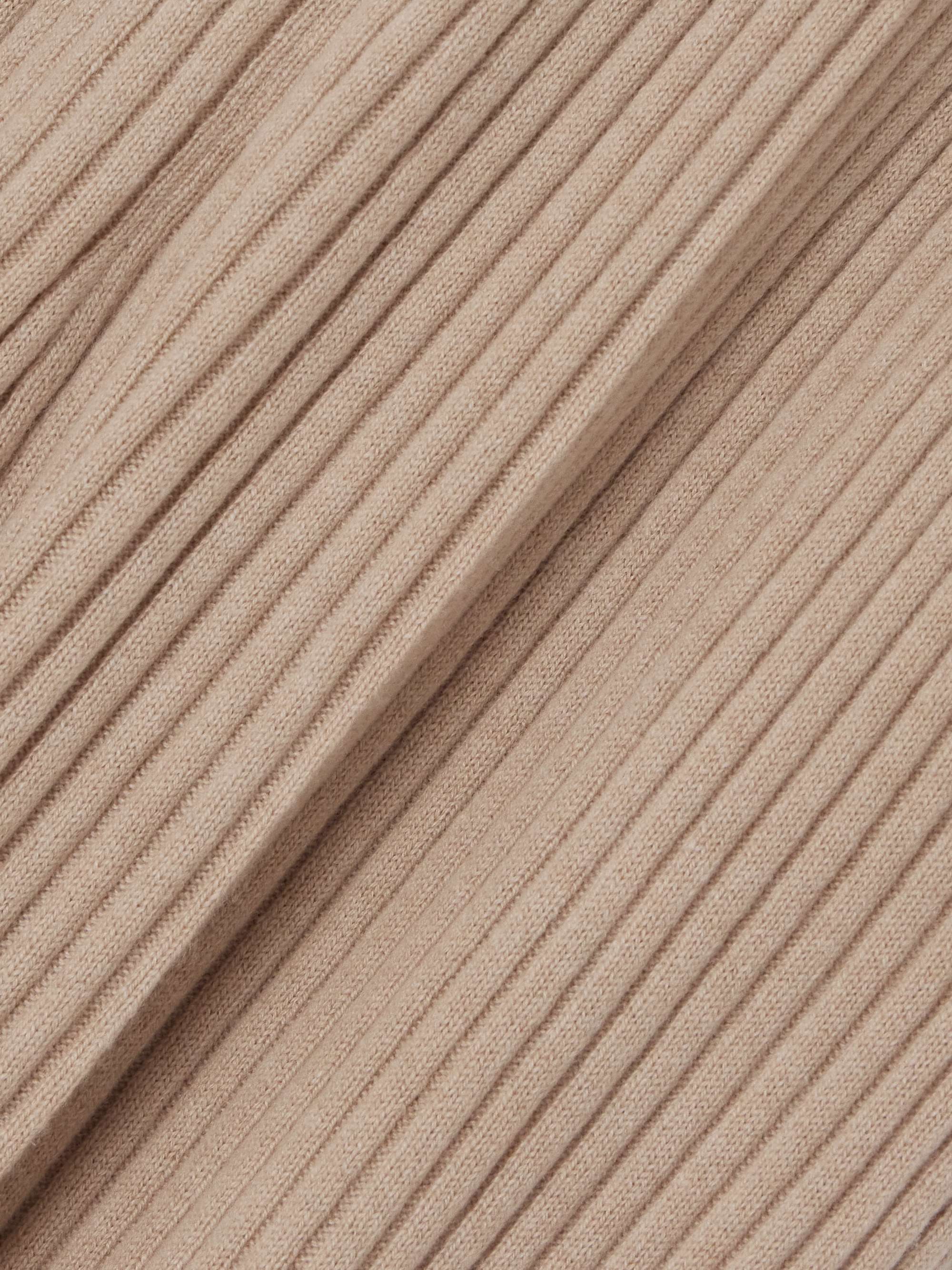 Ribbed cashmere tapered pants view