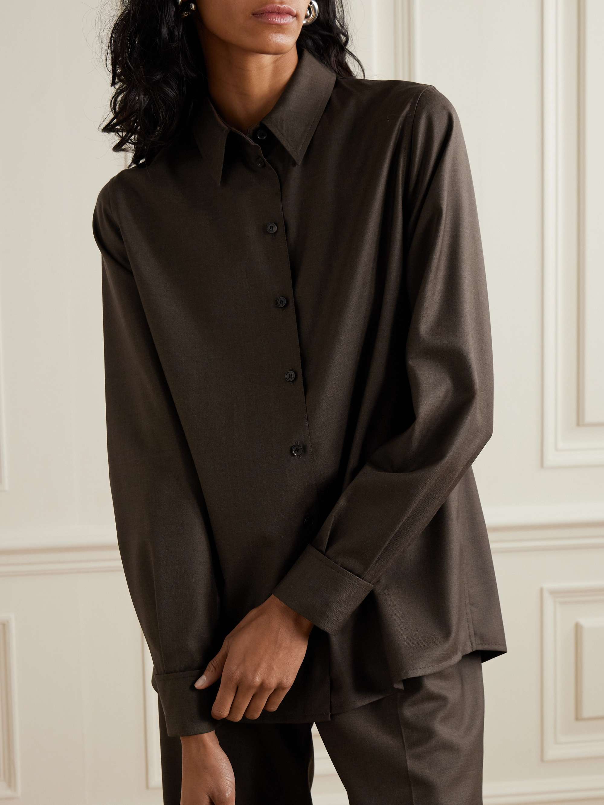 Emma wool shirt view