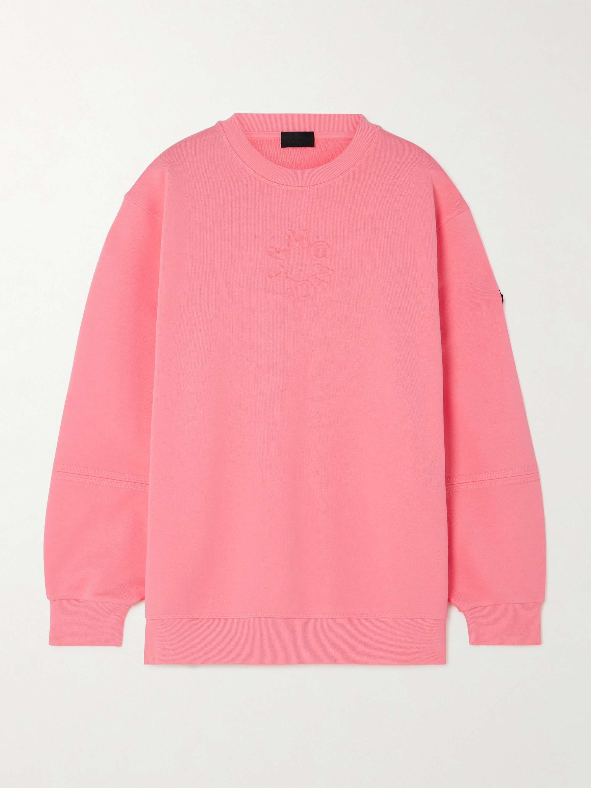 Debossed cotton-jersey sweatshirt view