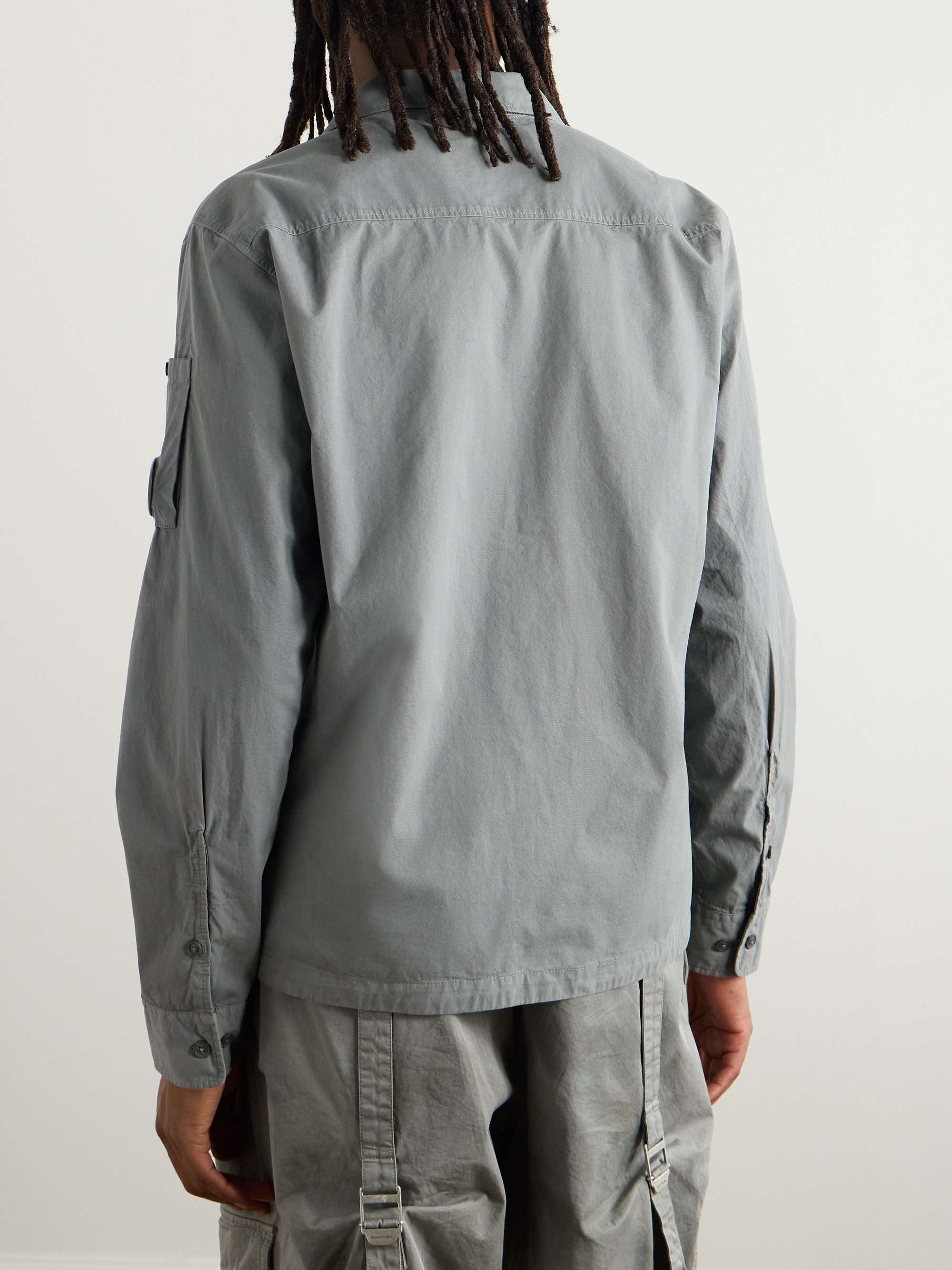 Organic Cotton-Gabardine Overshirt view