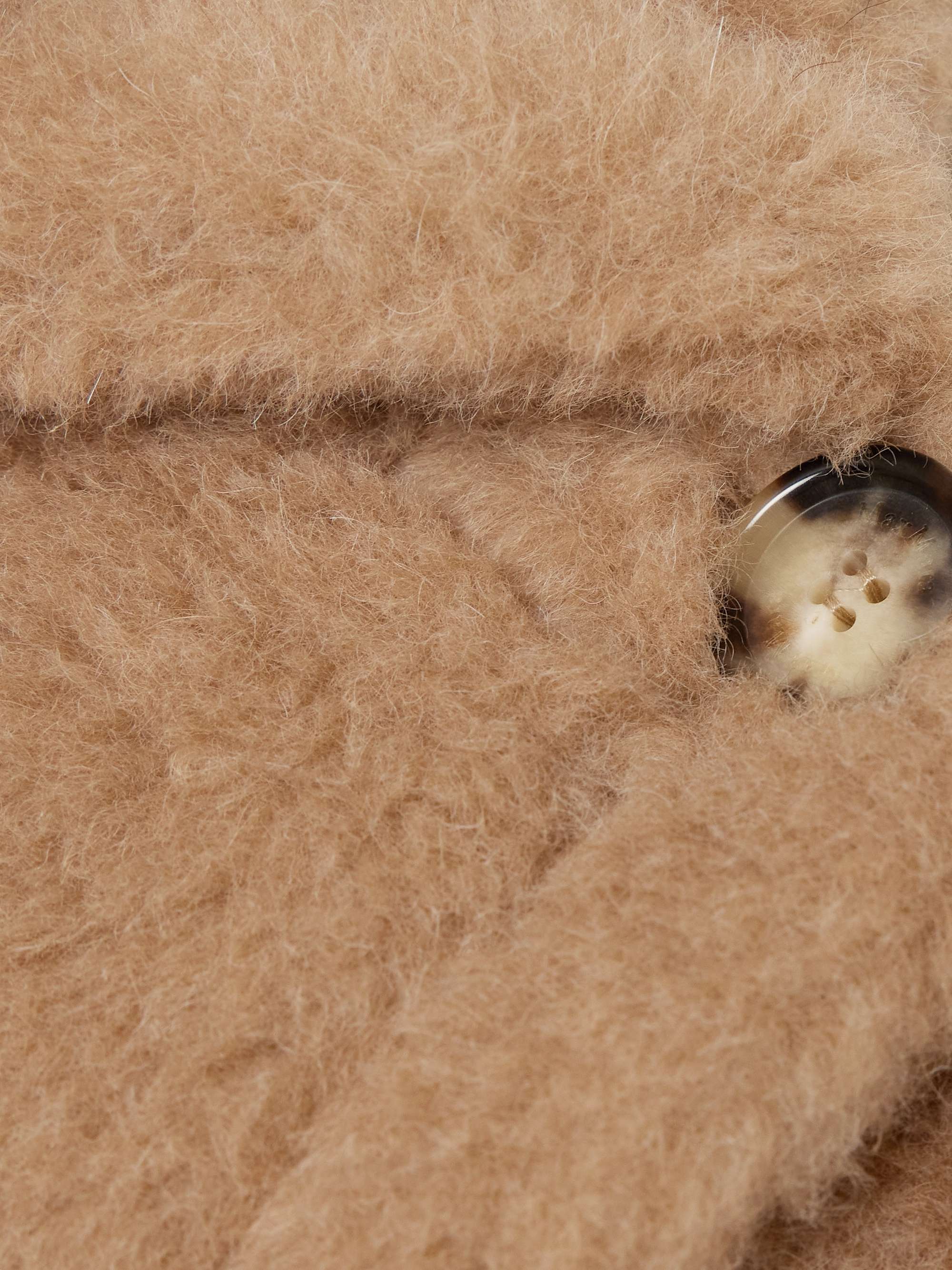 Tenebre oversized alpaca, cashmere and silk-blend cape view