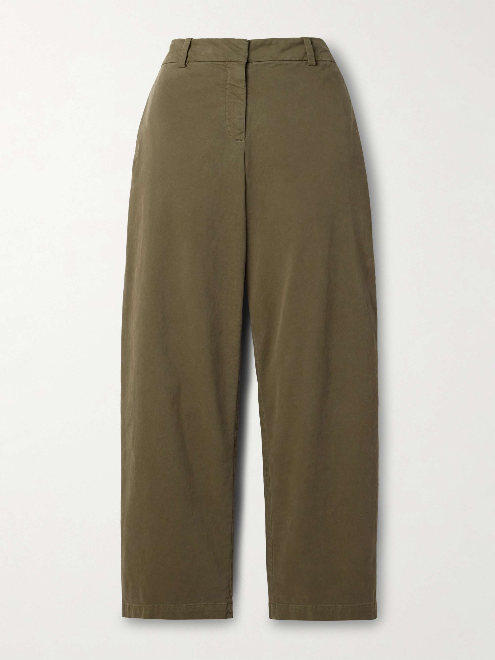 Nohan brushed cotton-blend twill wide-leg pants view