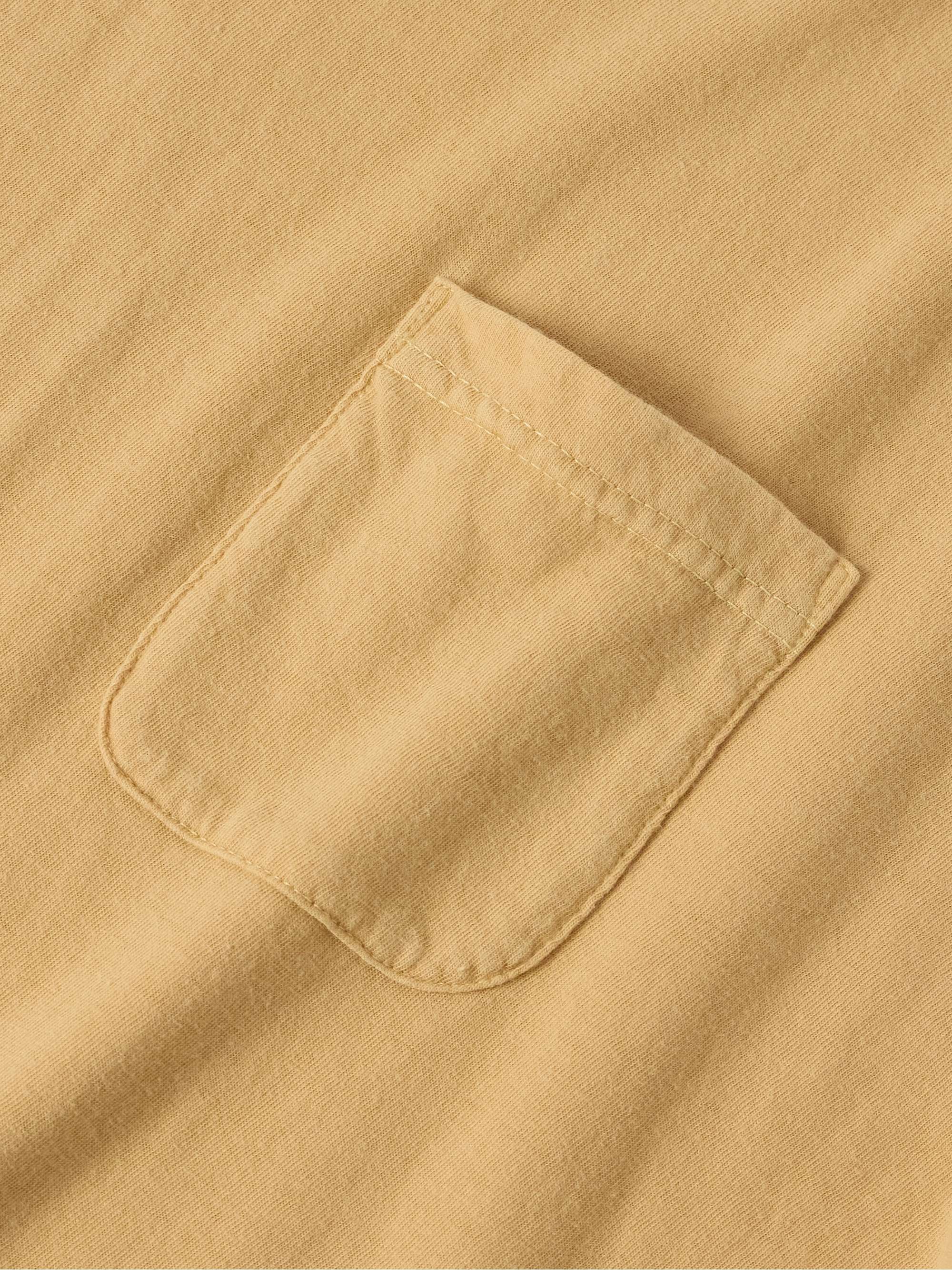 Jumbo Garment-Dyed Cotton-Blend Jersey T-Shirt view