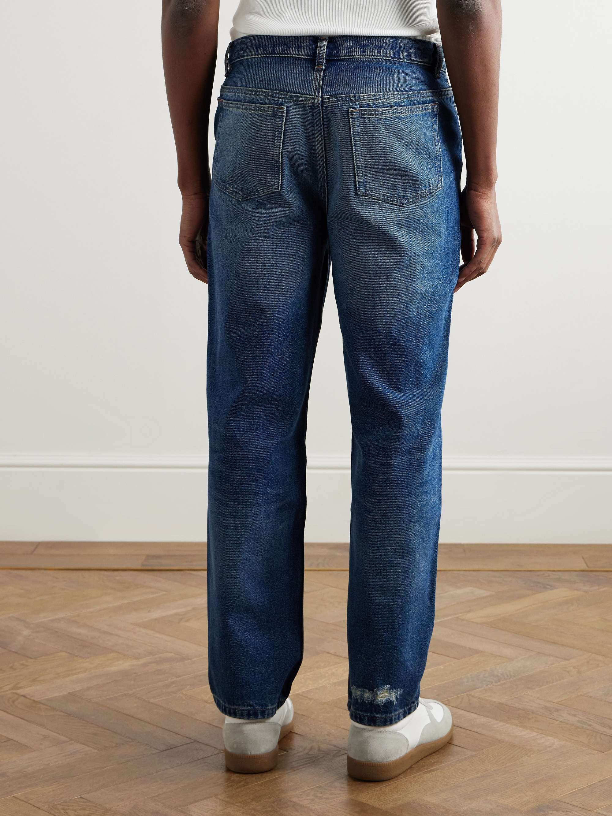 Martin Straight-Leg Distressed Jeans view