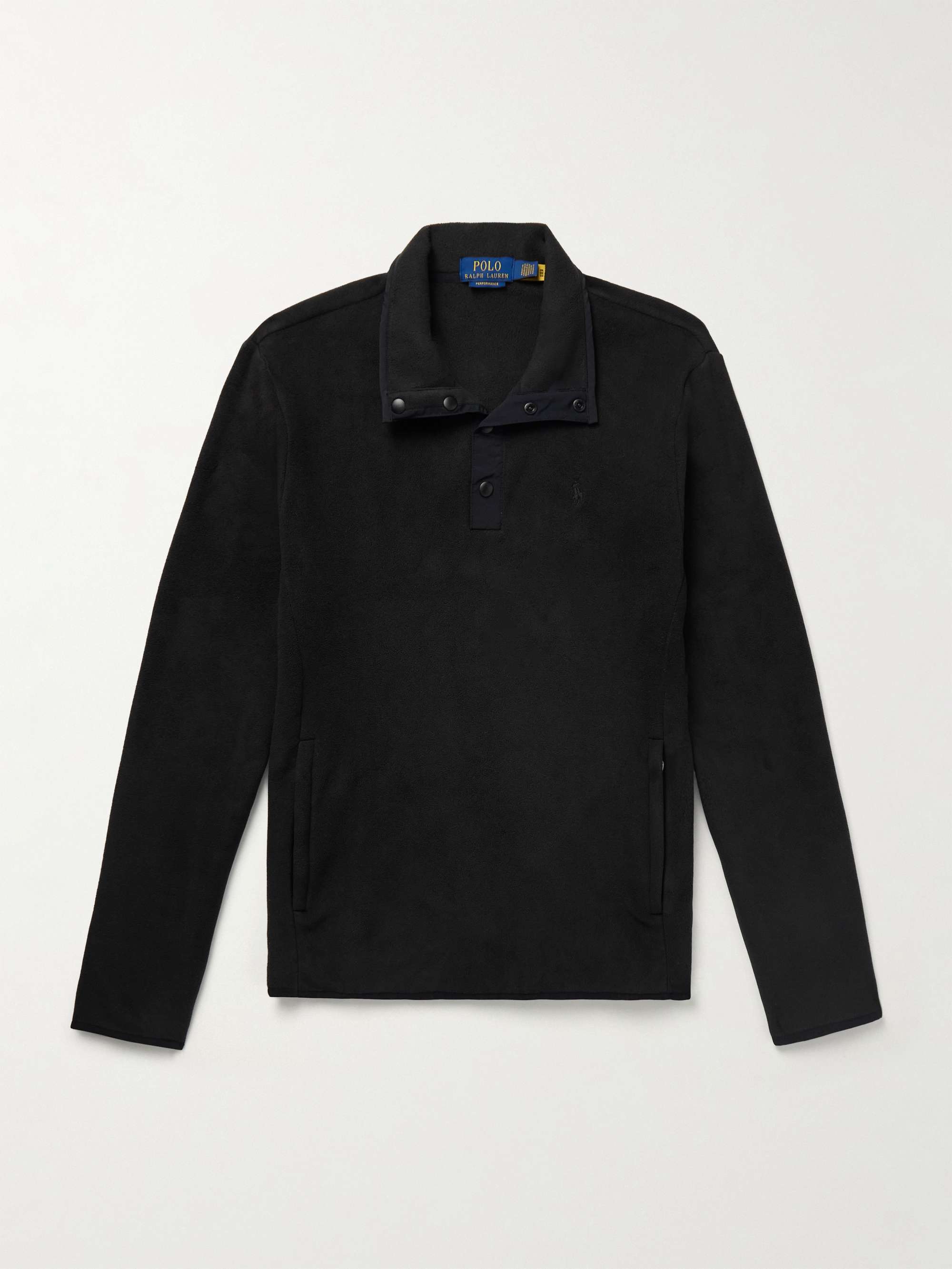 Recycled-Fleece Half-Placket Sweatshirt view