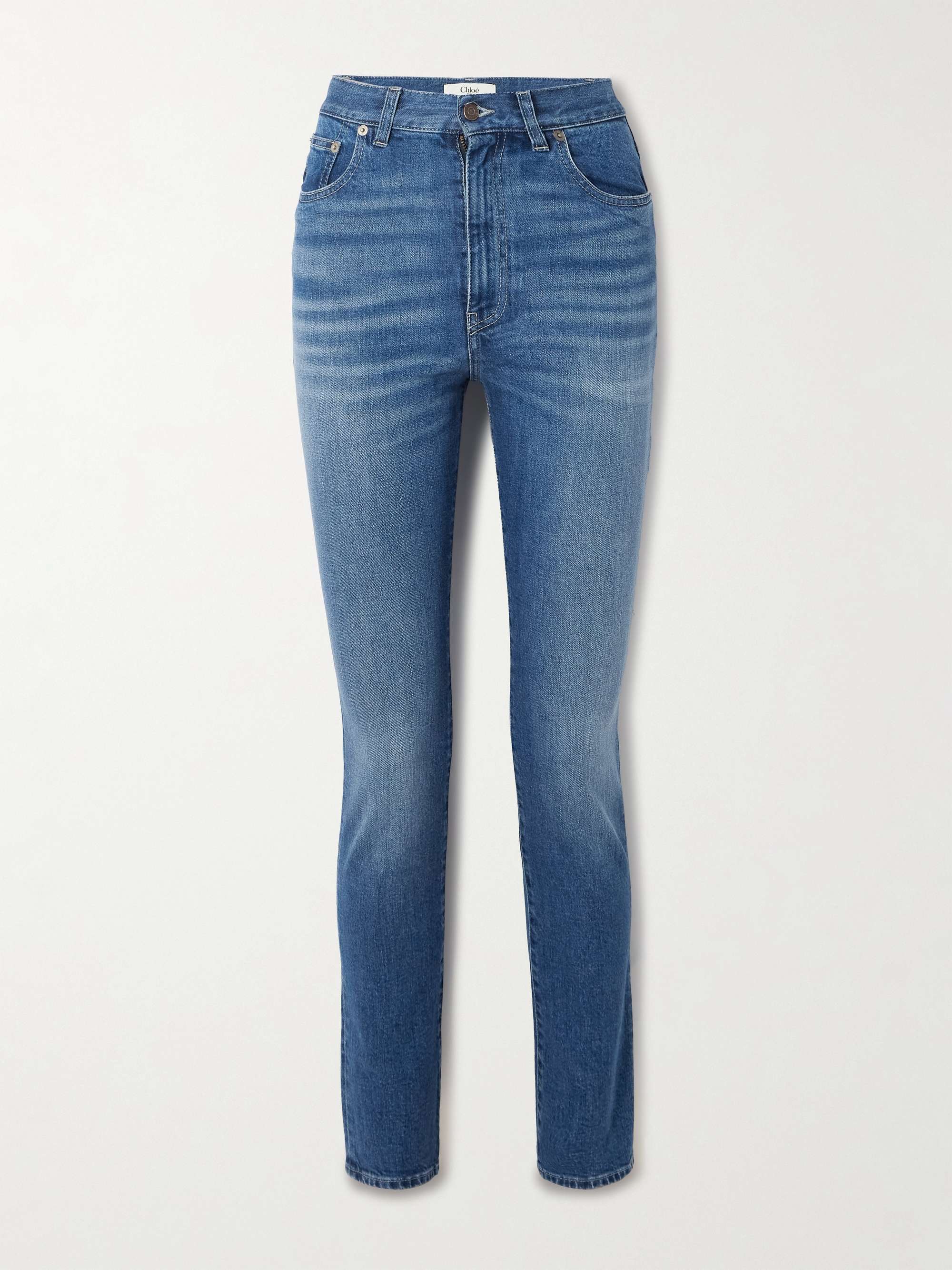 High-rise skinny jeans view