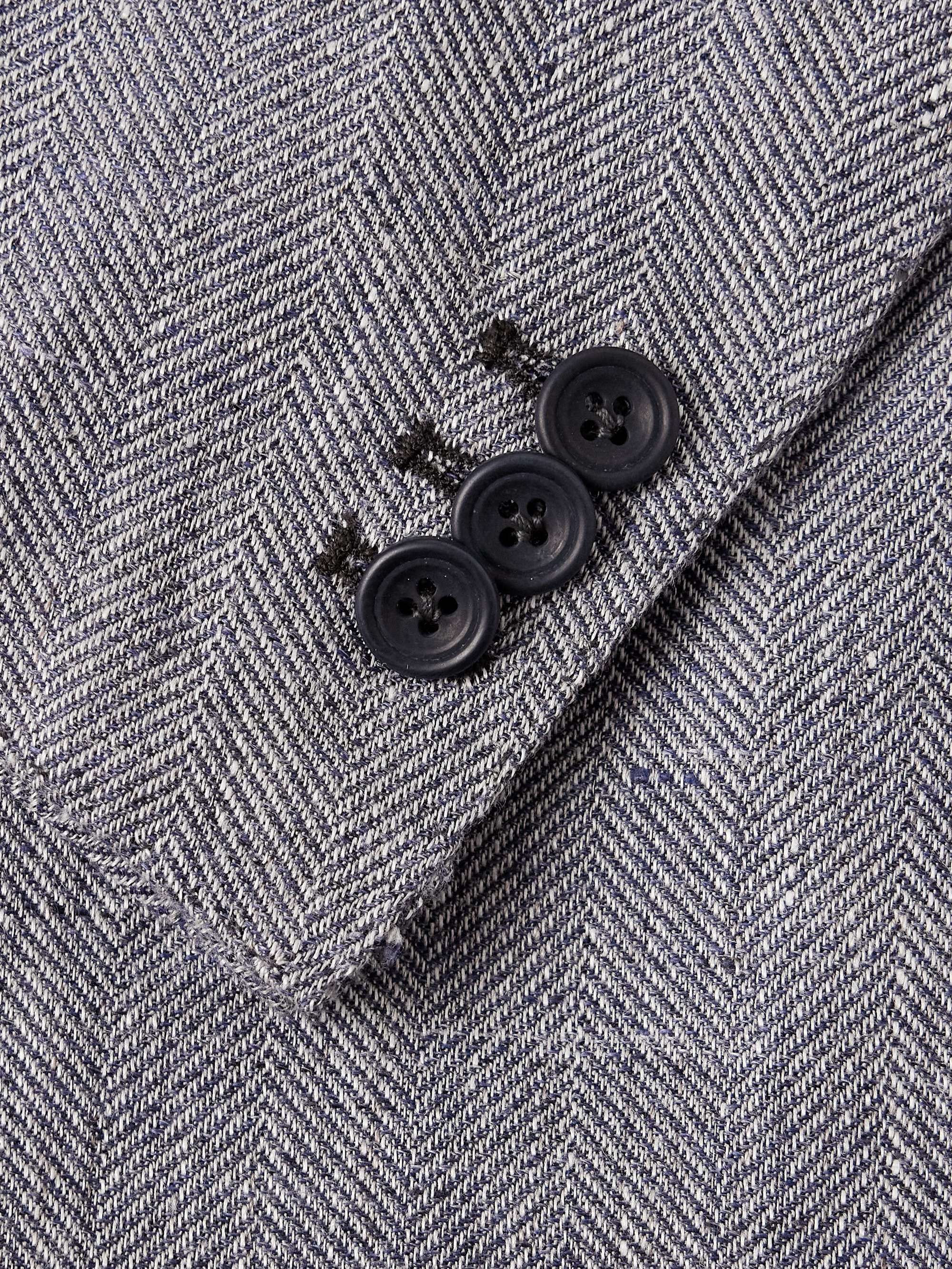 Waverly Herringbone Linen and Wool-Blend Blazer view