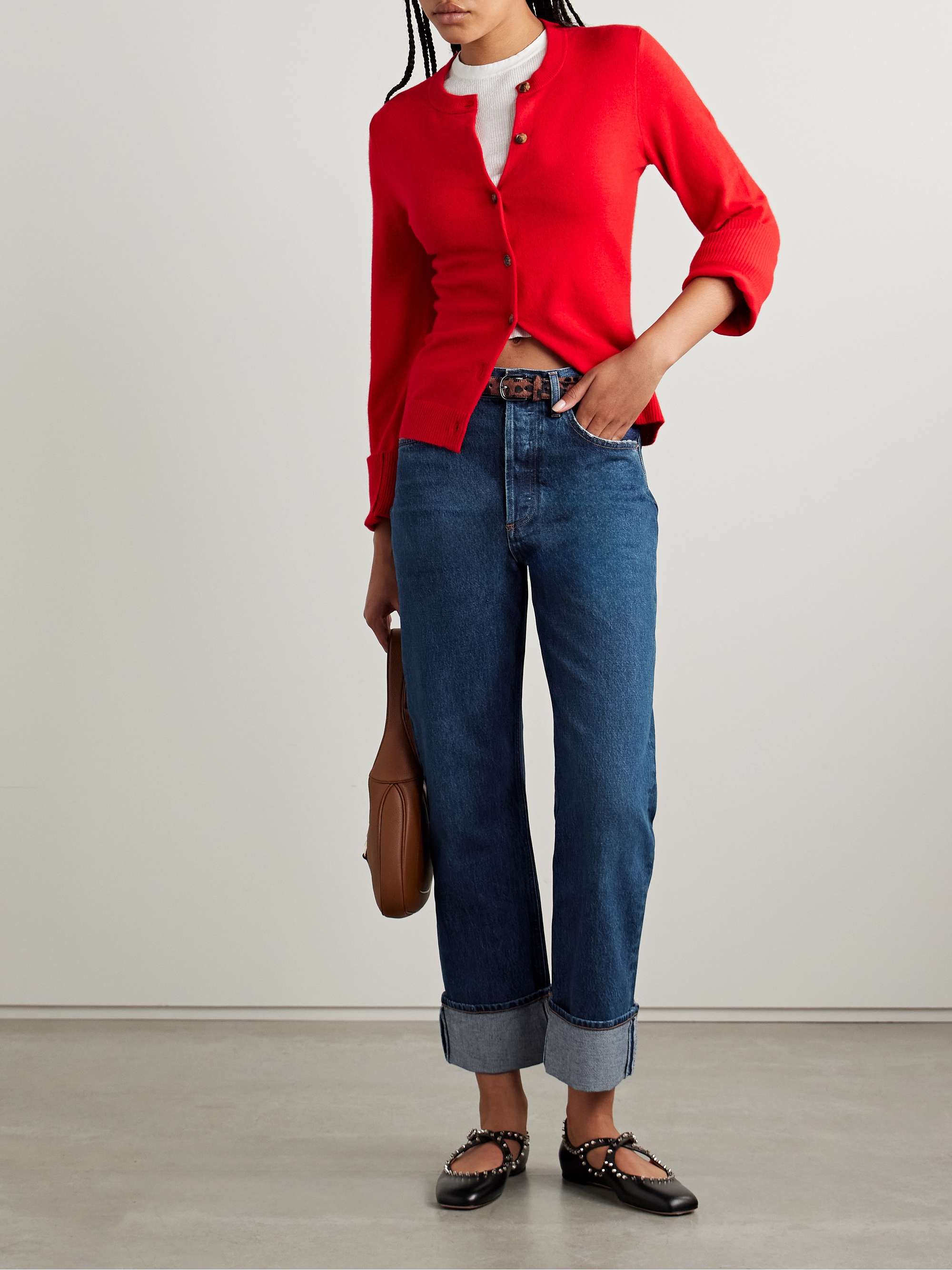 Fran cropped low-rise straight-leg jeans view
